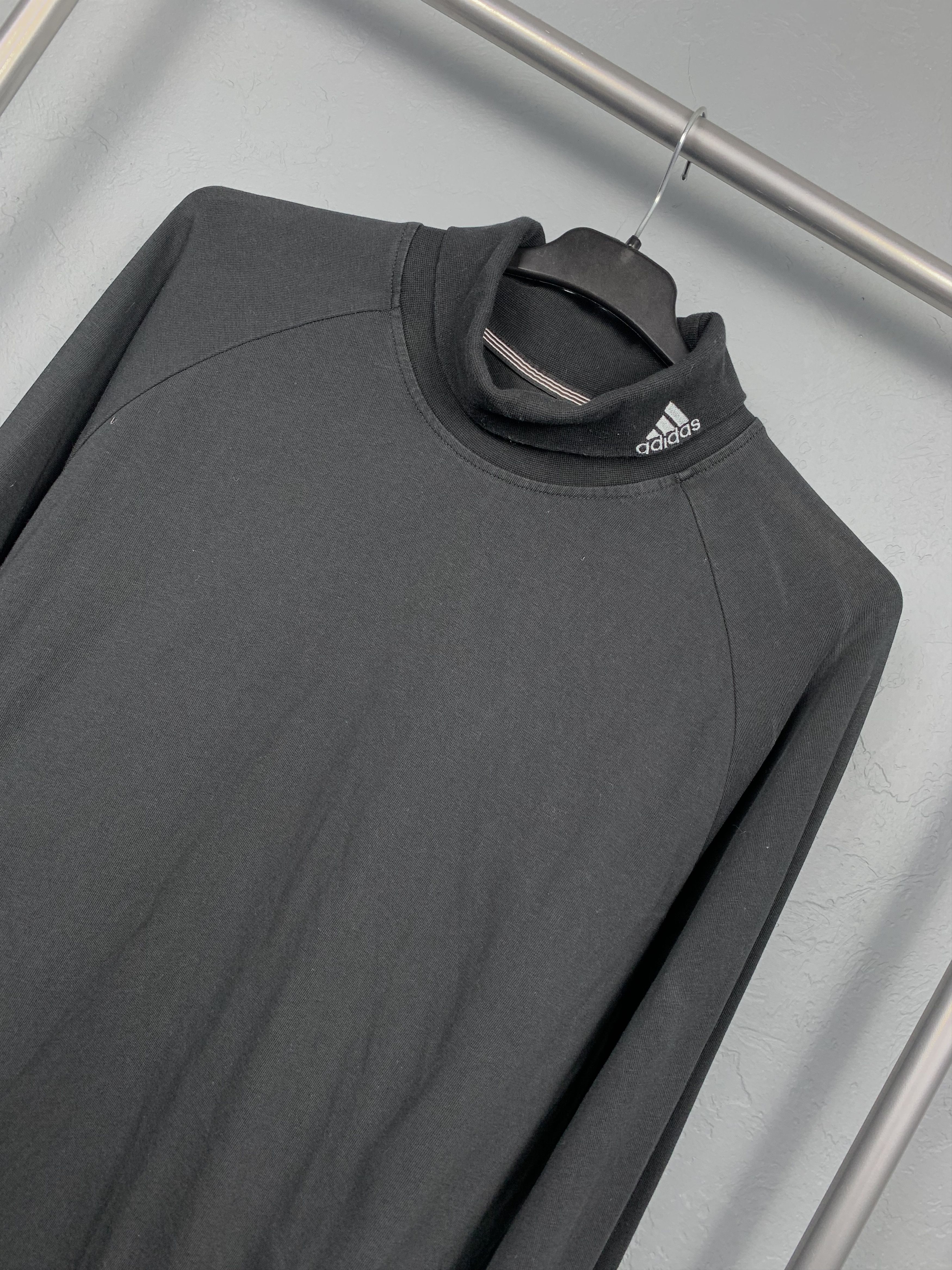 Adidas × Vintage Adidas Vintage Mens Turtleneck Sweatshirt Size US XL / EU 56 / 4 - 2 Thumbnail