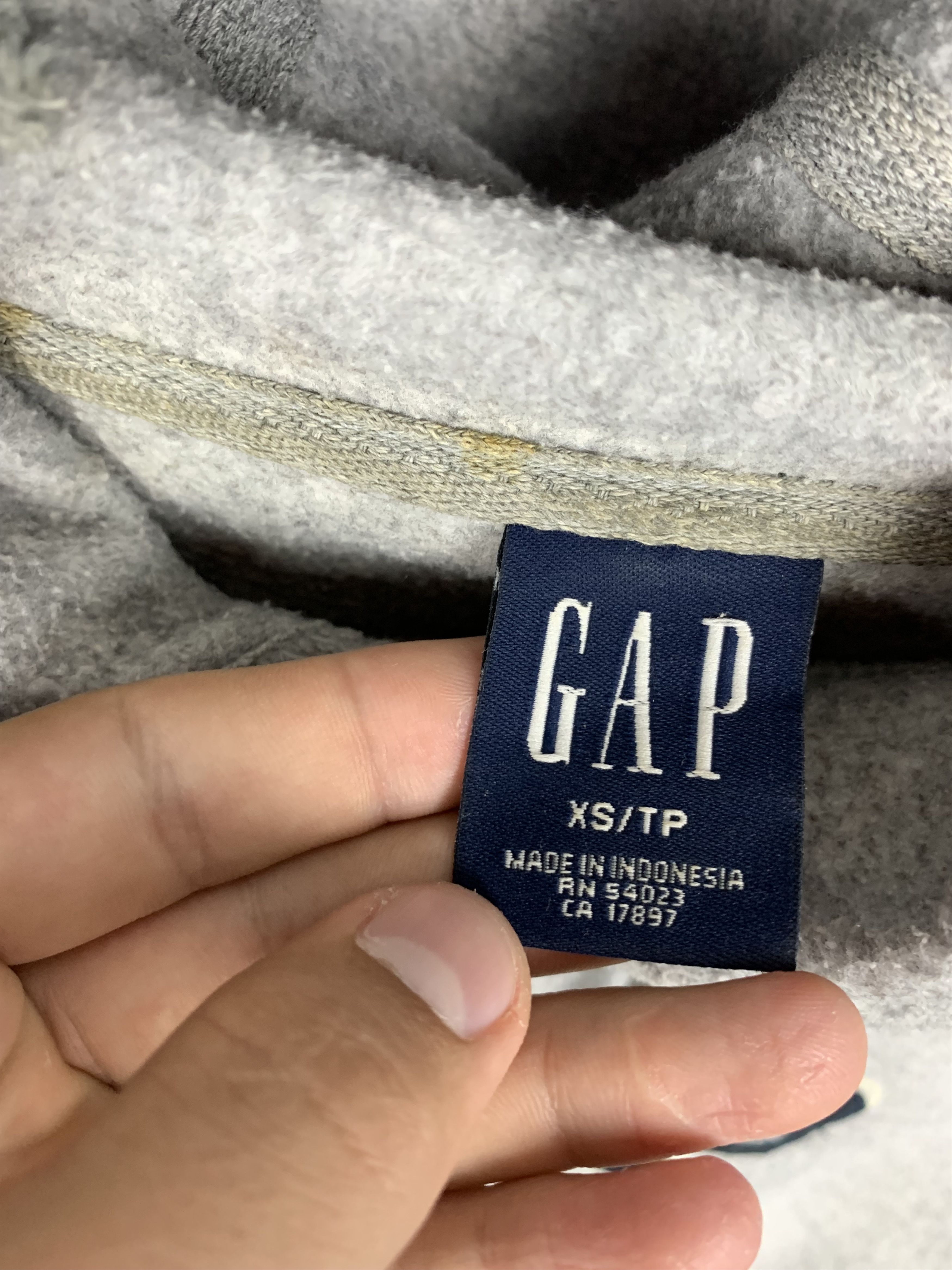 Gap Gap Vintage Mens Fleece Hoodie Size US XS / EU 42 / 0 - 5 Thumbnail