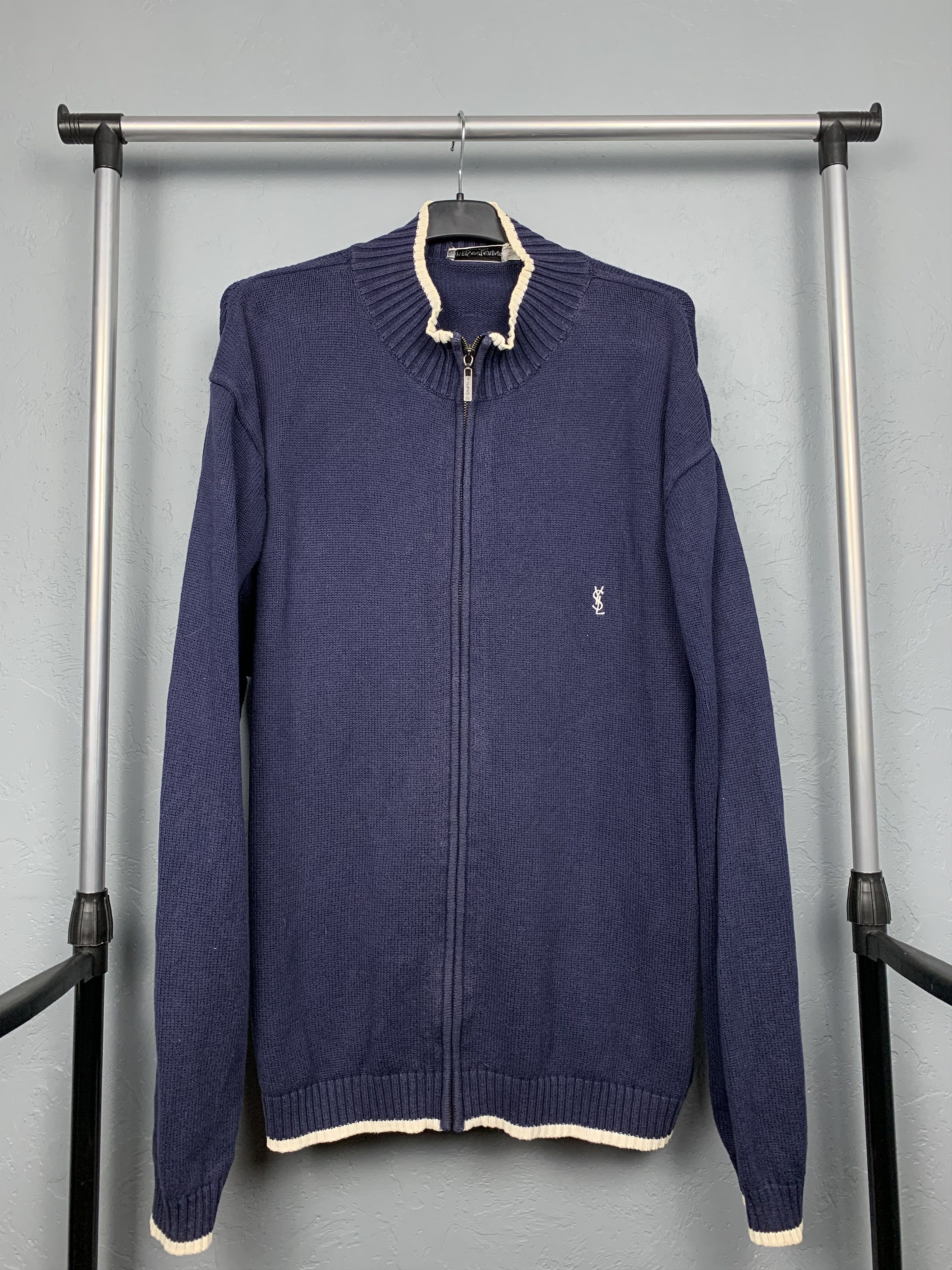 Yves Saint Laurent Yves Saint Laurent YSL Mens Zip Sweater Size US XXL / EU 58 / 5 - 1 Thumbnail
