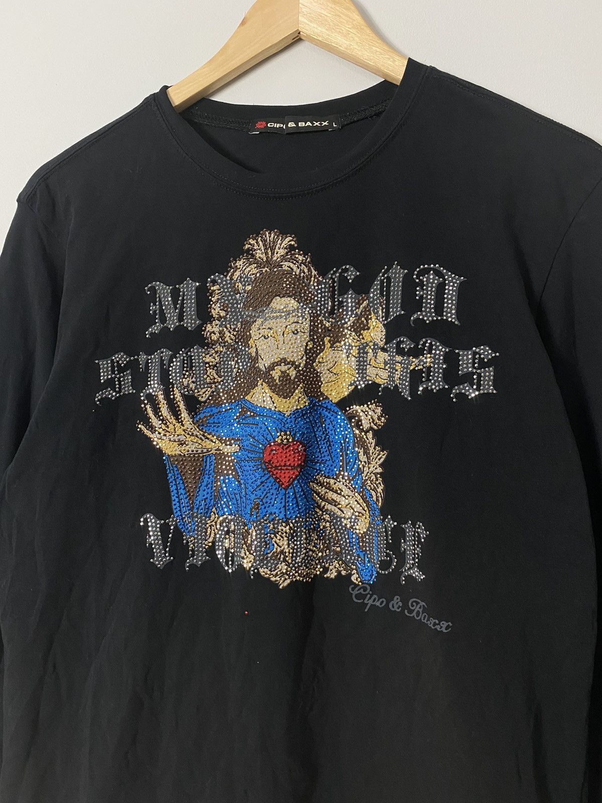 Other Cipo Baxx Jesus Y2K Drip Longsleeve Ed Hardy Hype Vibe Size L / US 10 / IT 46 - 3 Thumbnail