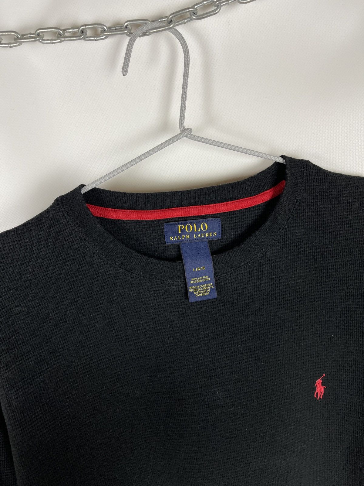 Polo Ralph Lauren Polo Ralph Lauren black cotton long sleeve tee shirt size L Size US L / EU 52-54 / 3 - 6 Thumbnail