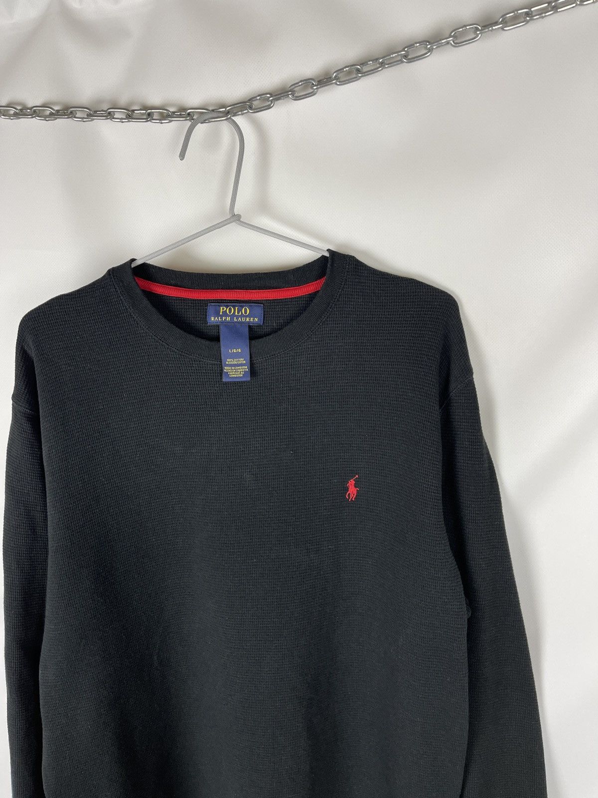Polo Ralph Lauren Polo Ralph Lauren black cotton long sleeve tee shirt size L Size US L / EU 52-54 / 3 - 7 Thumbnail