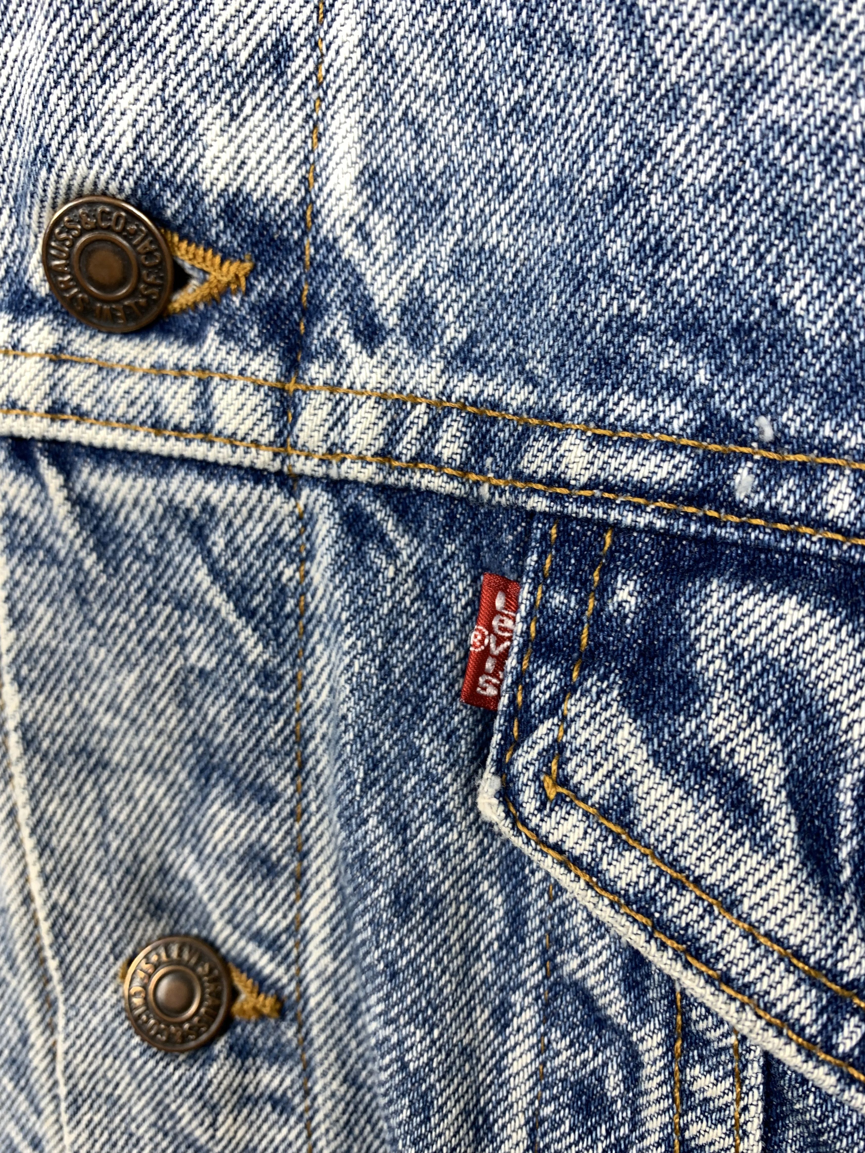 Levi's Levi's 90s Vintage Denim Jacket Jeans Stone Wash Made in USA Size US L / EU 52-54 / 3 - 3 Thumbnail