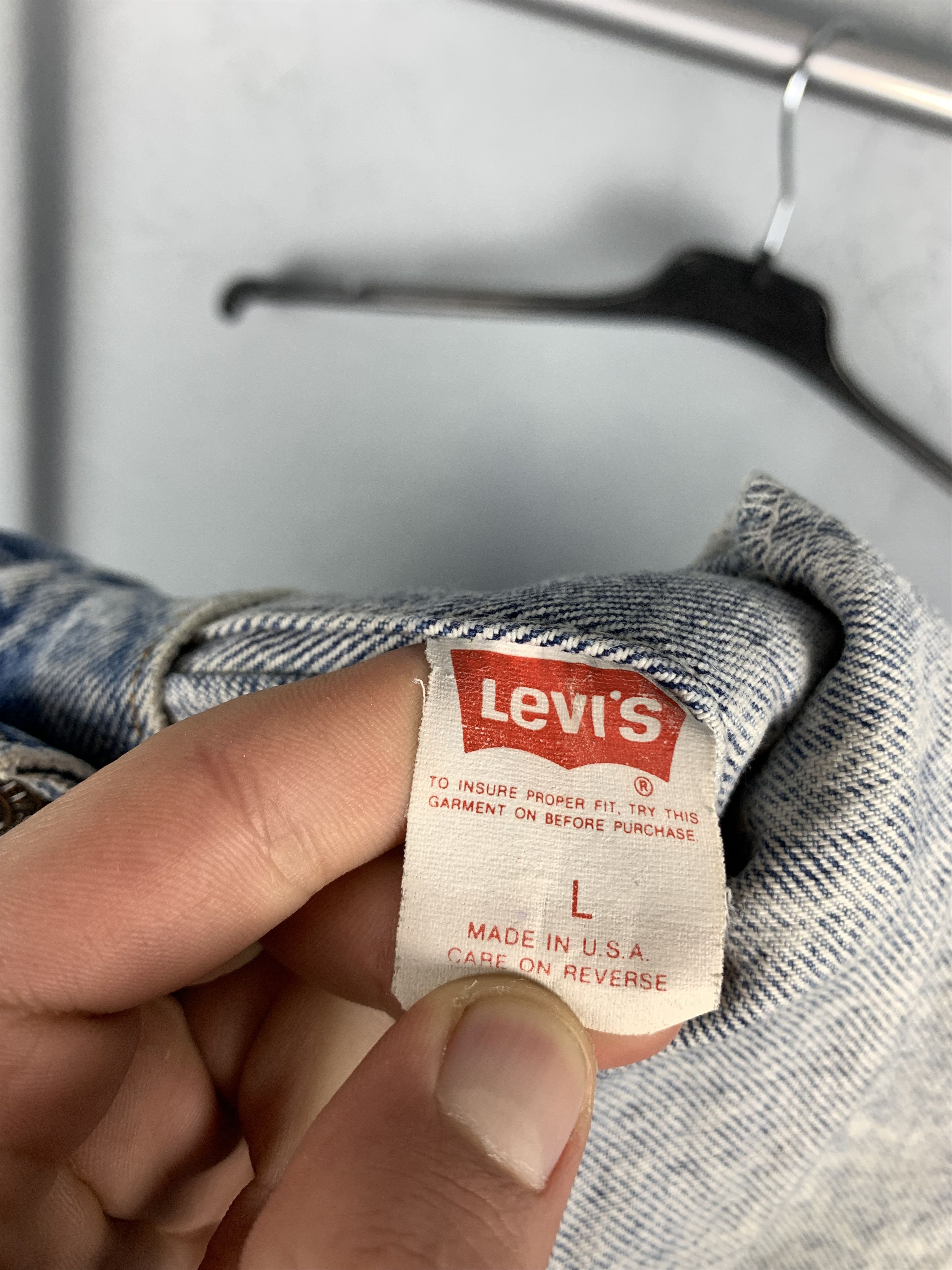 Levi's Levi's 90s Vintage Denim Jacket Jeans Stone Wash Made in USA Size US L / EU 52-54 / 3 - 8 Thumbnail