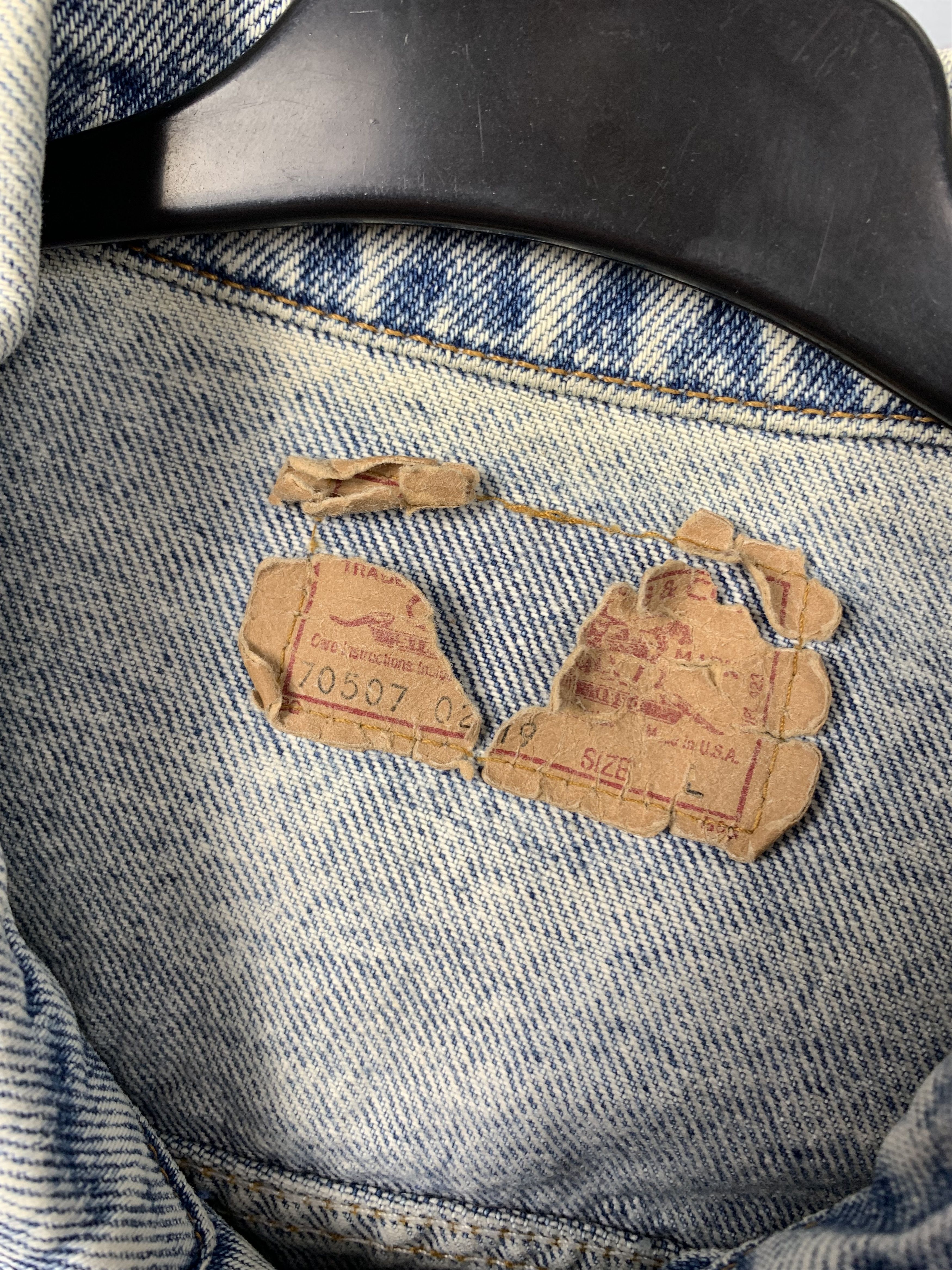 Levi's Levi's 90s Vintage Denim Jacket Jeans Stone Wash Made in USA Size US L / EU 52-54 / 3 - 5 Thumbnail