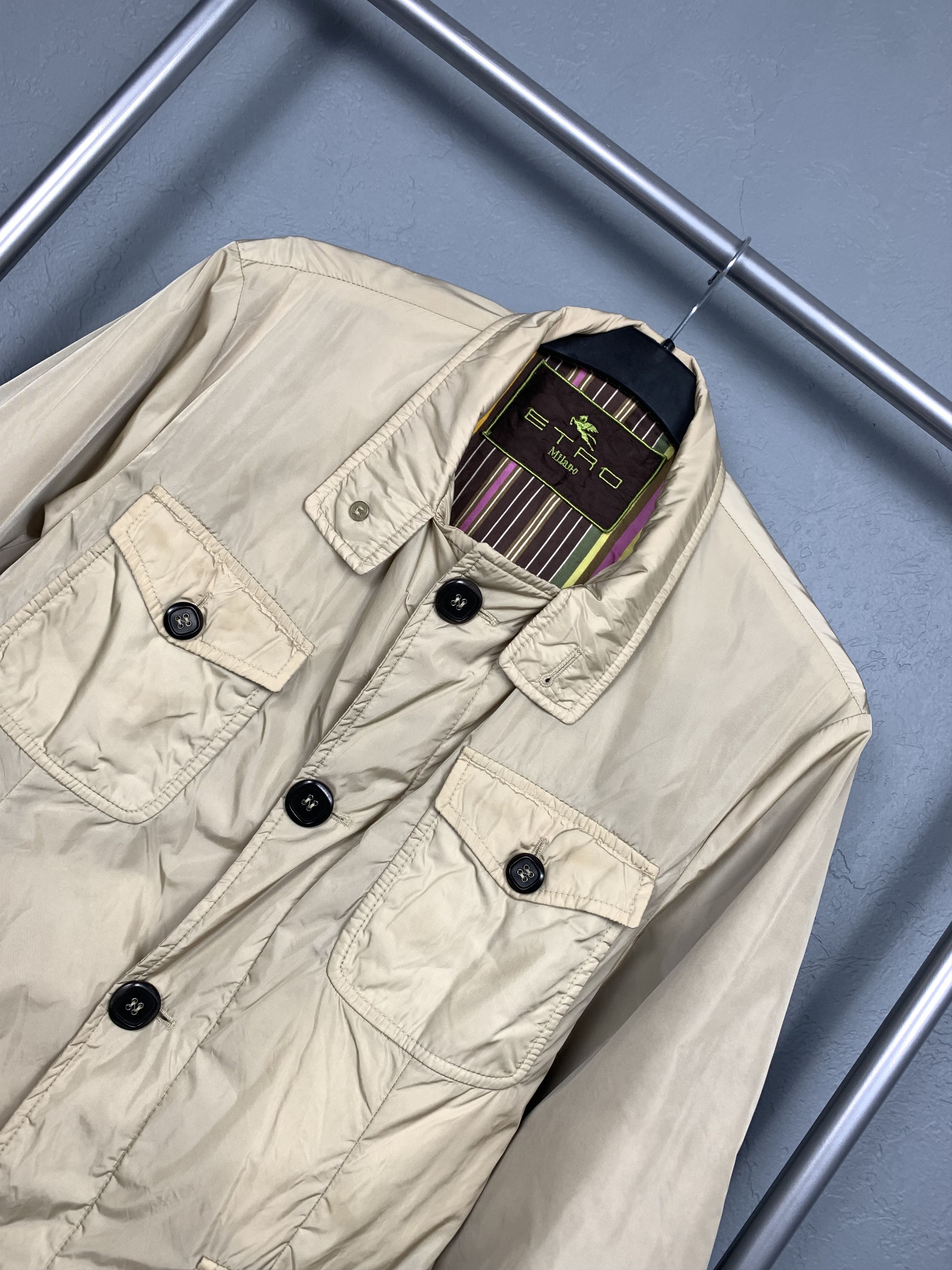 Etro × Vintage Etro Vintage Nylon Mens Jacket Size US M / EU 48-50 / 2 - 2 Thumbnail