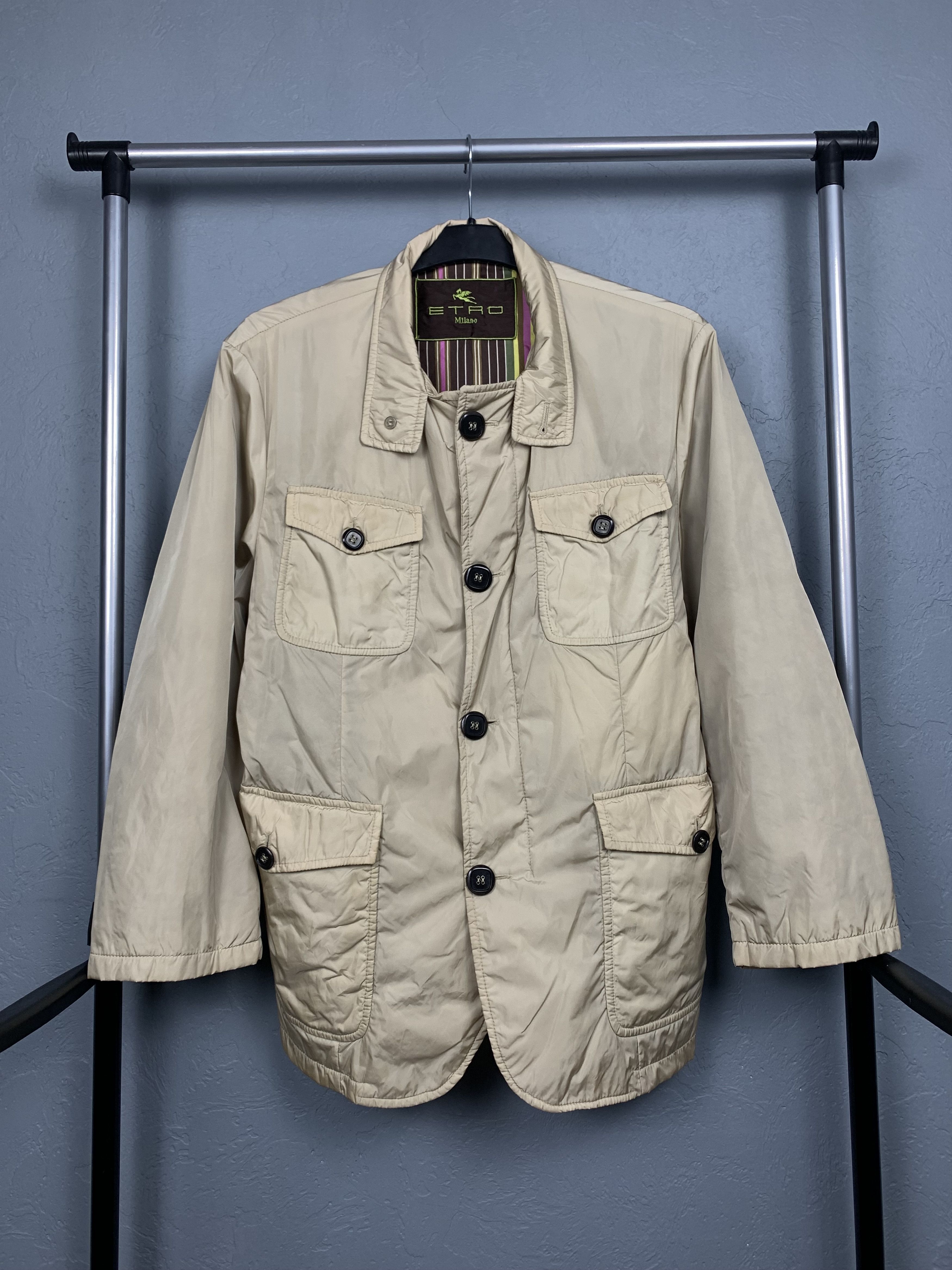 Etro × Vintage Etro Vintage Nylon Mens Jacket Size US M / EU 48-50 / 2 - 1 Thumbnail