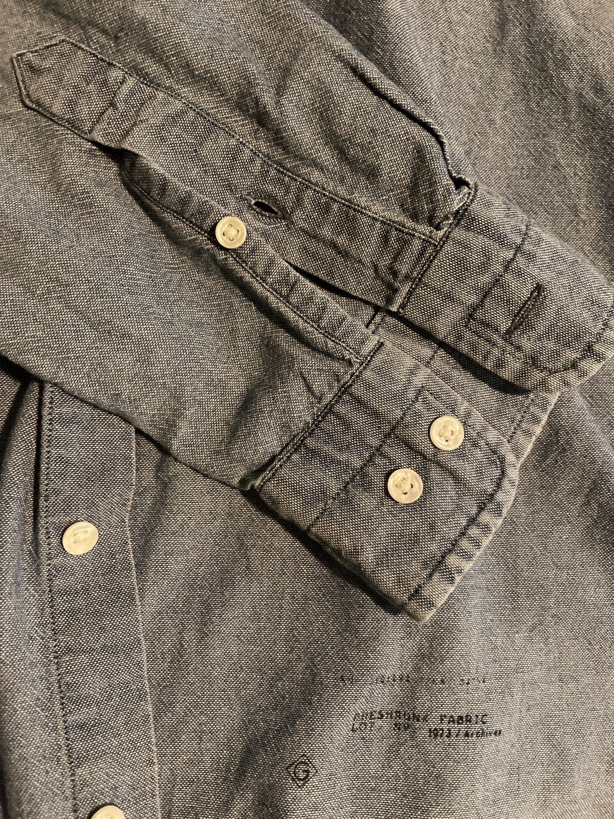 Gant Rugger Grant Rugger Indigo Oxford Front-Button Shirt (size: L) Size US L / EU 52-54 / 3 - 3 Thumbnail