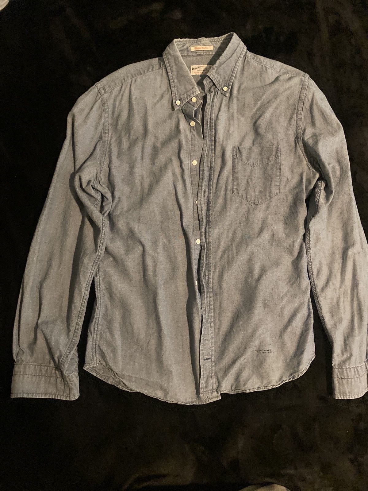 Gant Rugger Grant Rugger Indigo Oxford Front-Button Shirt (size: L) Size US L / EU 52-54 / 3 - 1 Thumbnail