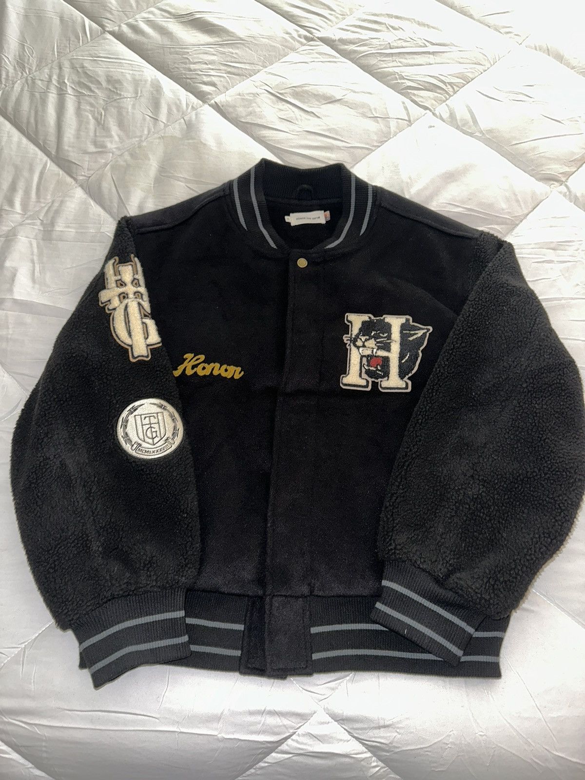Honor the Gift Honor The Gift Letterman Jacket - Black Size US M / EU 48-50 / 2 - 1 Thumbnail