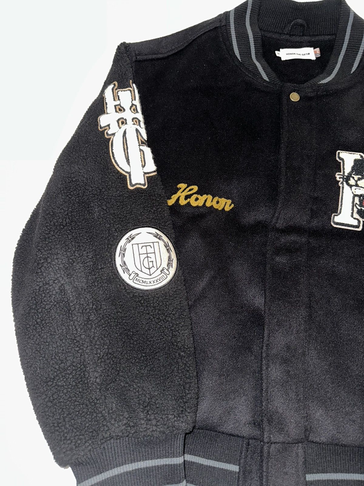 Honor the Gift Honor The Gift Letterman Jacket - Black Size US M / EU 48-50 / 2 - 2 Thumbnail