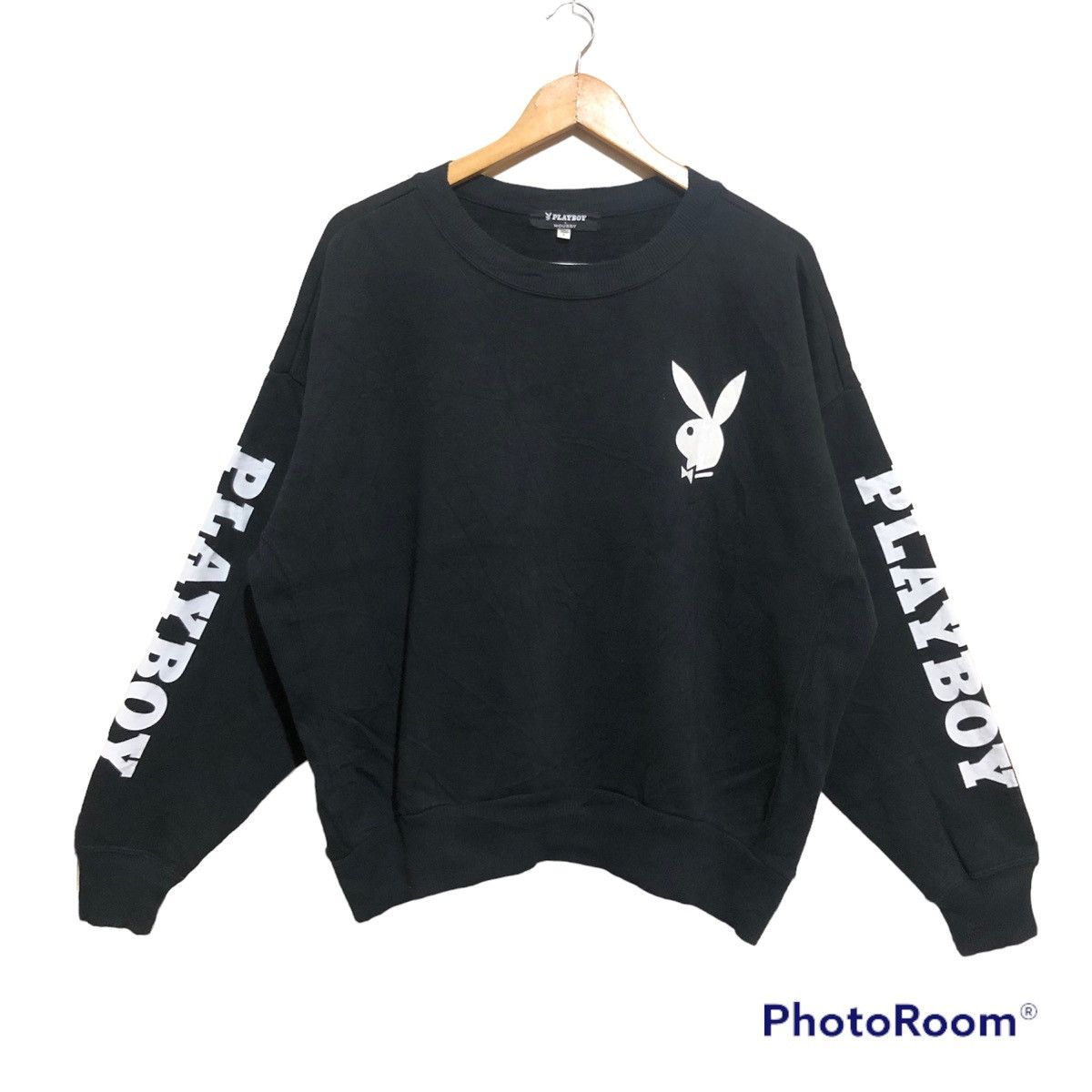 Rare‼️🔥Playboy X Moussy Embroidery Big Logo Sweatshirt