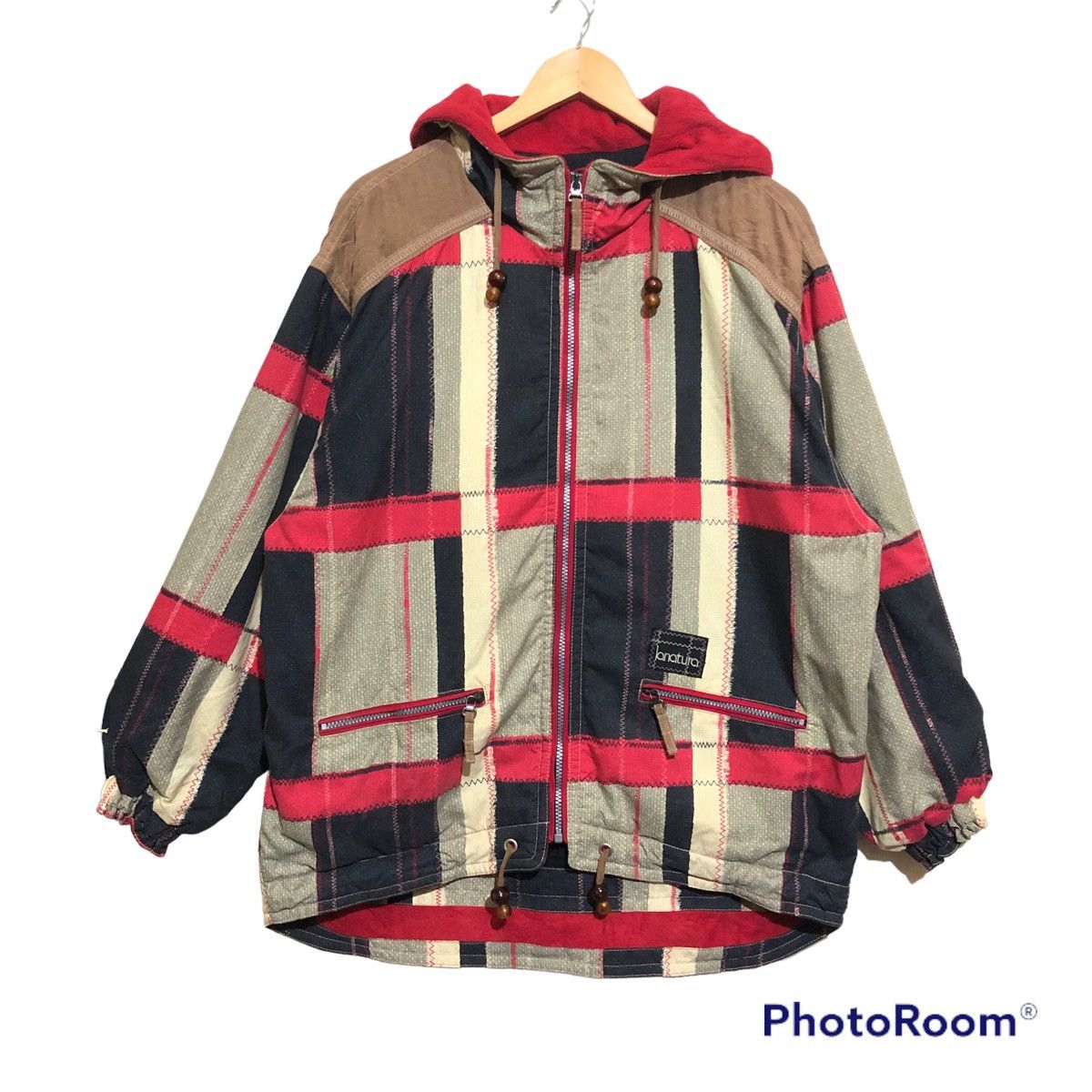 Rare‼️Vintage Lanatura By Goldwin Zipper Up Hoodie Multicolor