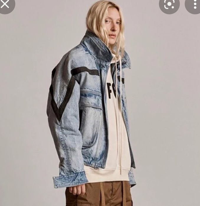 FEAR OF GOD Vintage Heavy Weight Denim Ski Jacket Indigo - Sixth