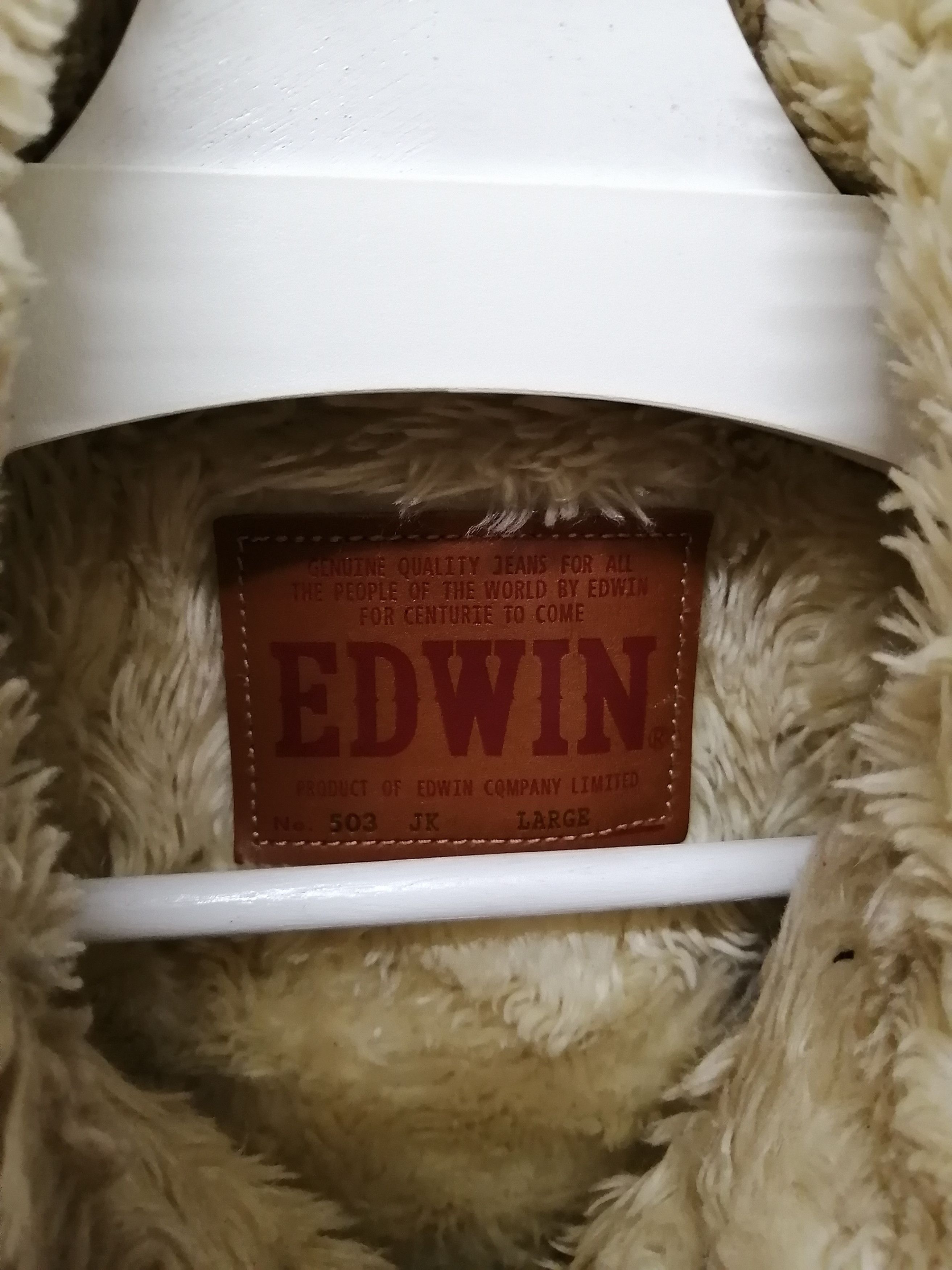Edwin Vintage EDWIN Shearling Sherpa Corduroy Jacket Size US L / EU 52-54 / 3 - 6 Thumbnail