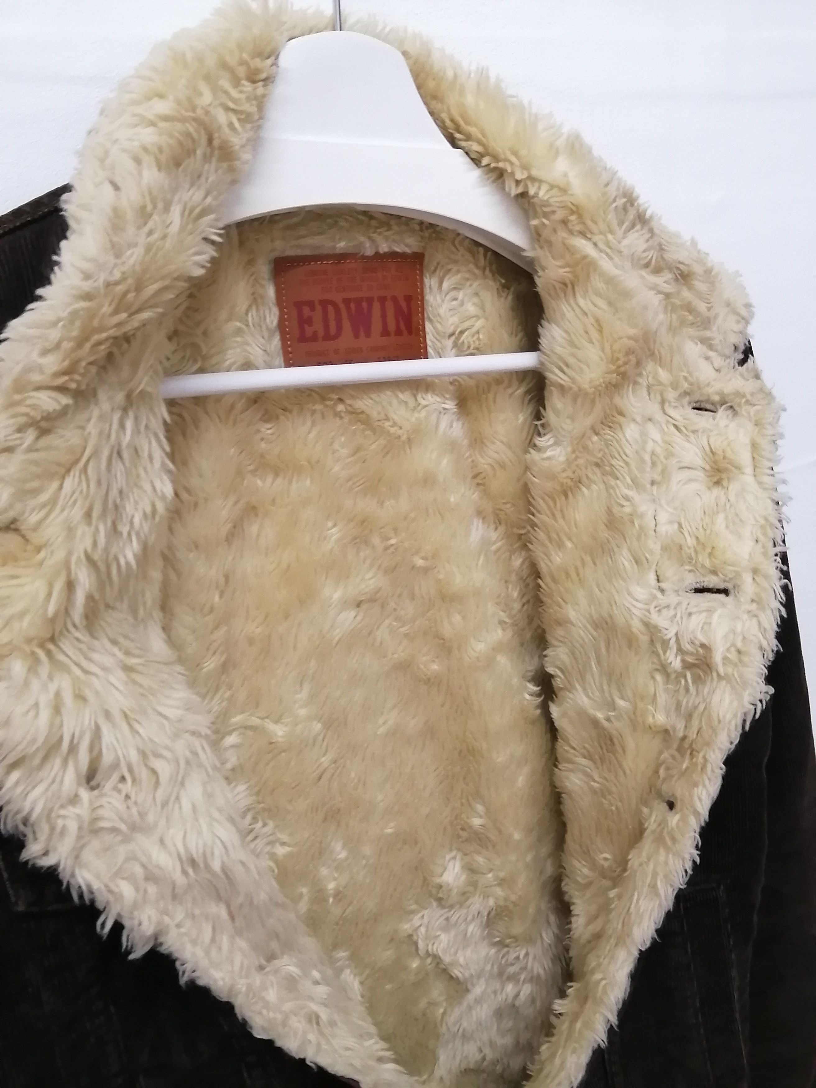 Edwin Vintage EDWIN Shearling Sherpa Corduroy Jacket Size US L / EU 52-54 / 3 - 5 Thumbnail