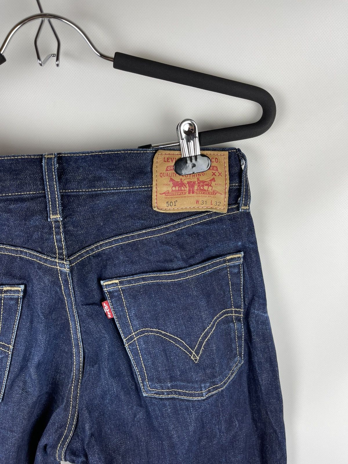 Levi's Levi’s 501 blue faded selvedge denim jeans pants Size US 31 - 10 Thumbnail
