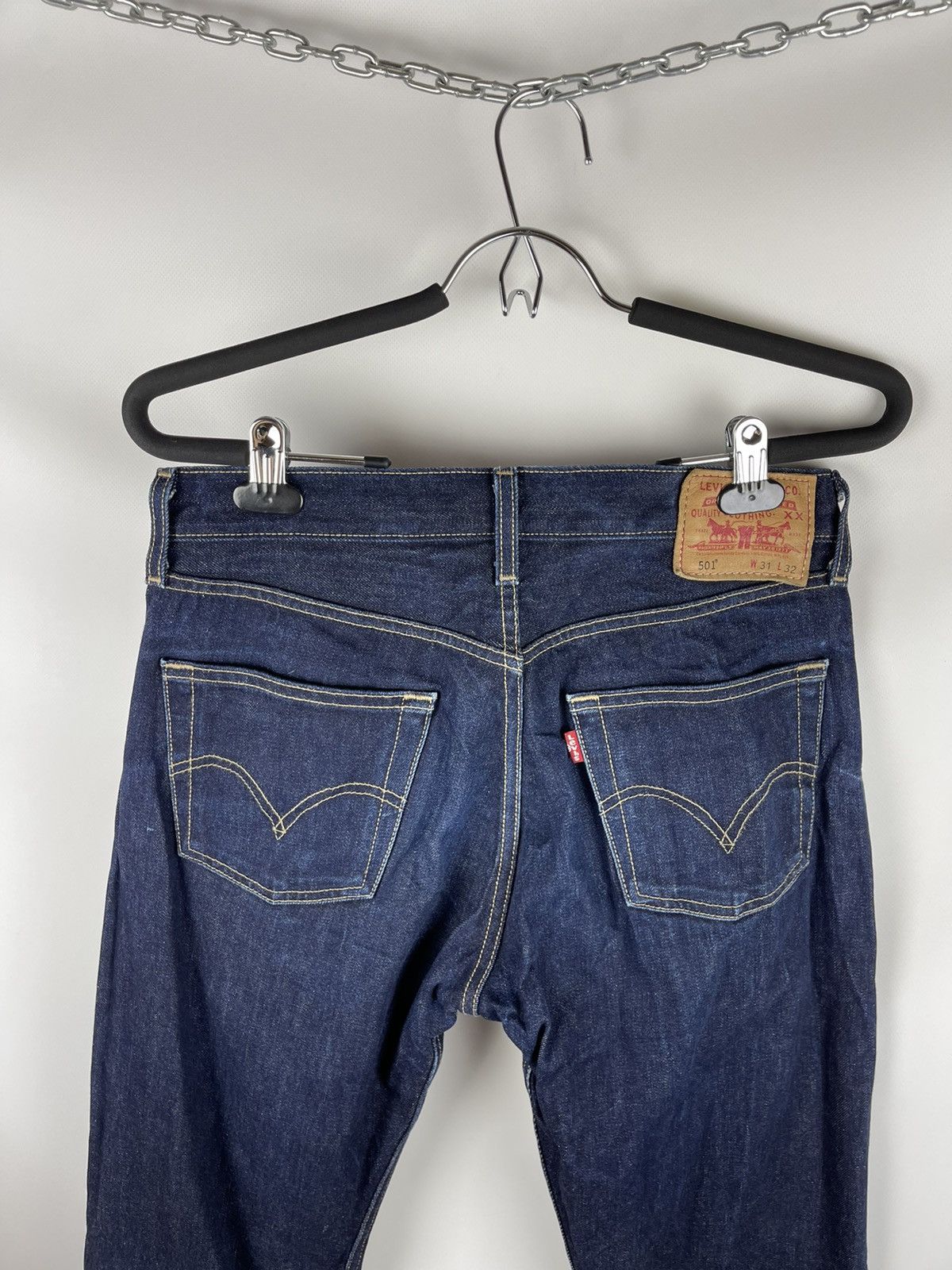 Levi's Levi’s 501 blue faded selvedge denim jeans pants Size US 31 - 9 Thumbnail