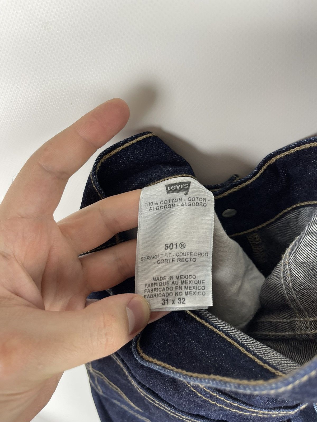 Levi's Levi’s 501 blue faded selvedge denim jeans pants Size US 31 - 11 Thumbnail