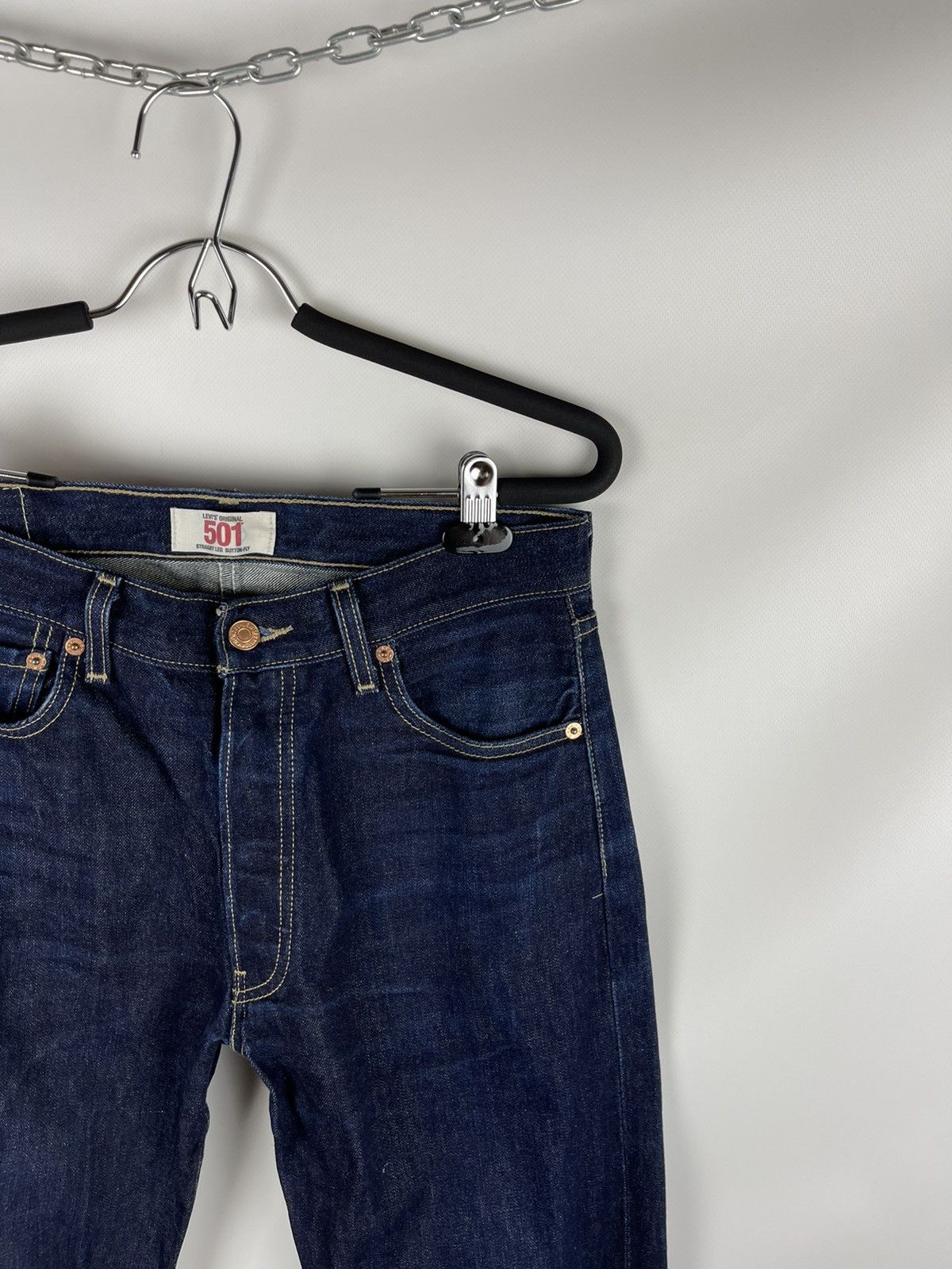 Levi's Levi’s 501 blue faded selvedge denim jeans pants Size US 31 - 4 Thumbnail
