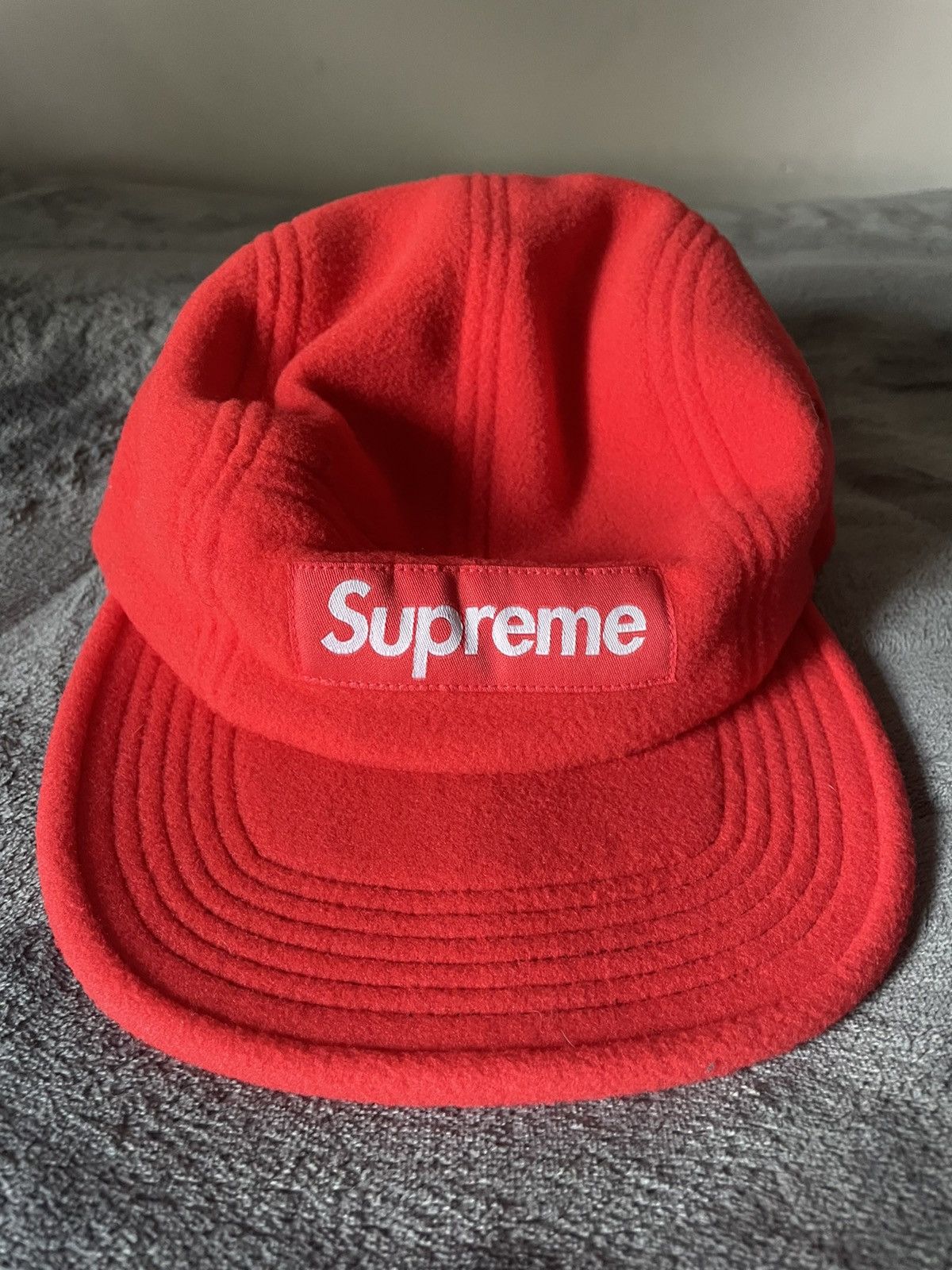 Supreme fleece pullcord camp cap navy | mymandap.in