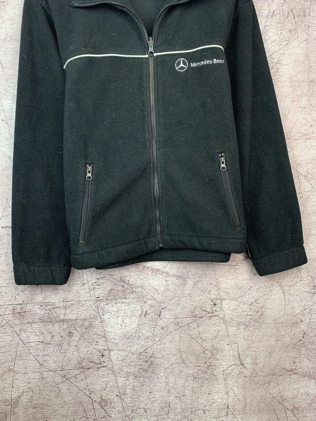 Mercedes-Benz Vintage Mercedes Benz 90s Rare Racing Fleece Zip Jacket Y2K Size US S / EU 44-46 / 1 - 3 Thumbnail