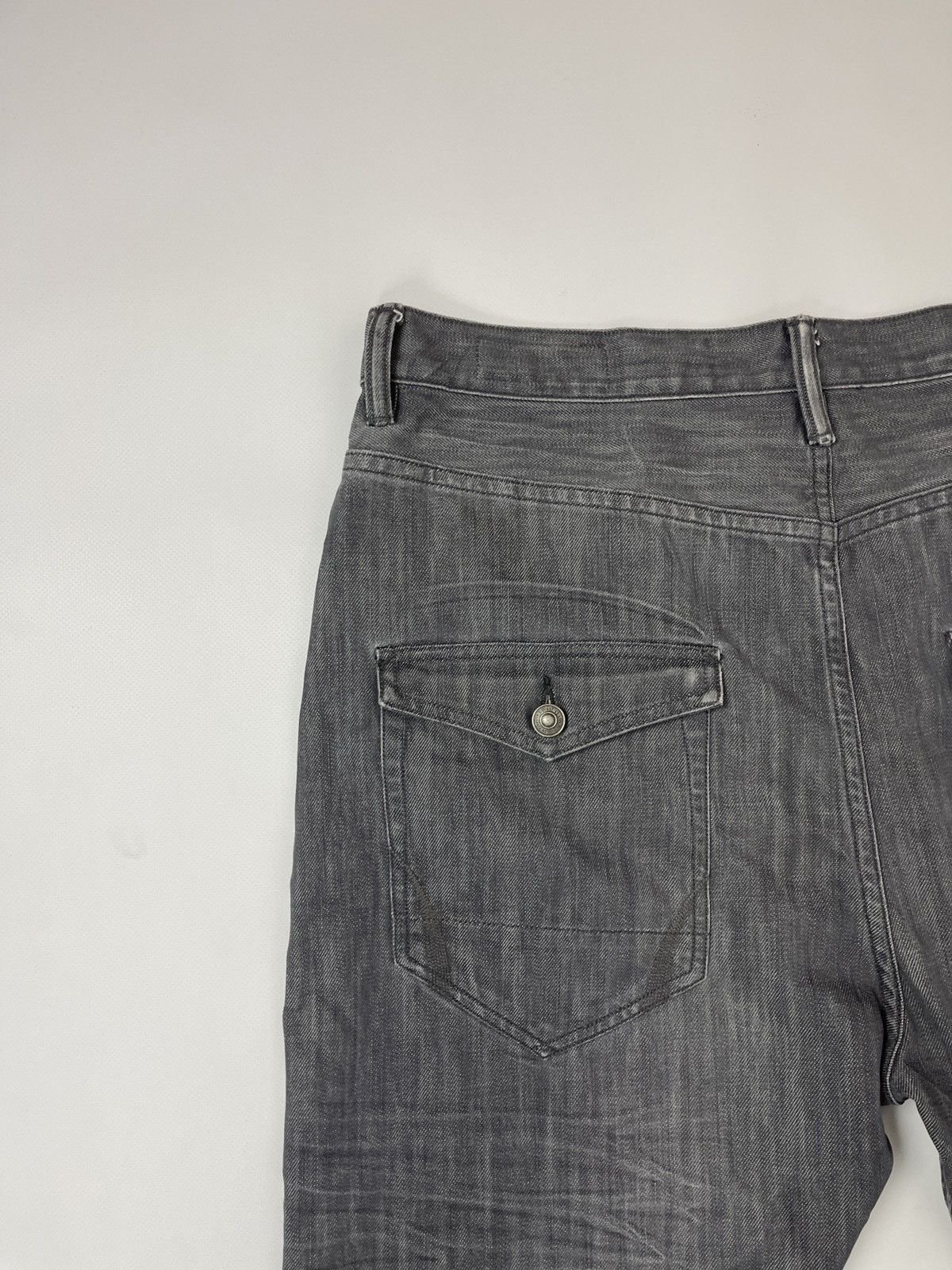 Allsaints Allsaints Spitalfields Quarry Split grey distressed denim Size US 36 / EU 52 - 18 Thumbnail