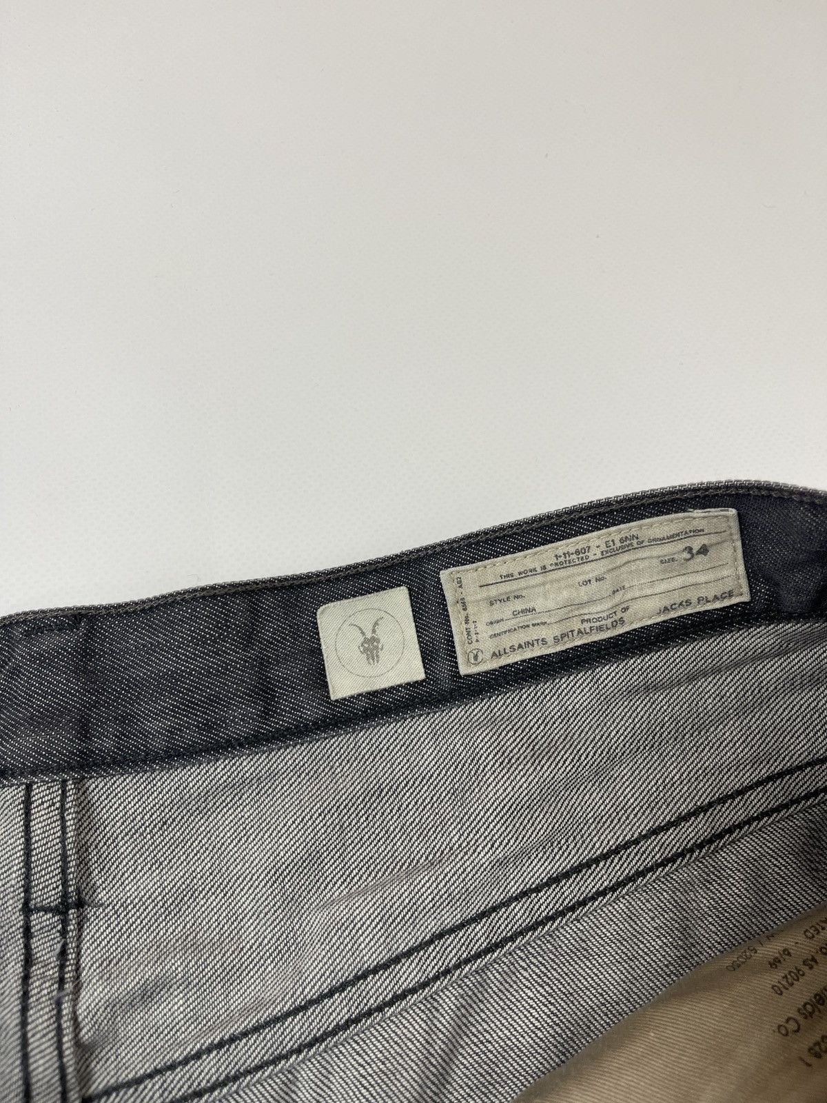 Allsaints Allsaints Spitalfields Quarry Split grey distressed denim Size US 36 / EU 52 - 11 Thumbnail
