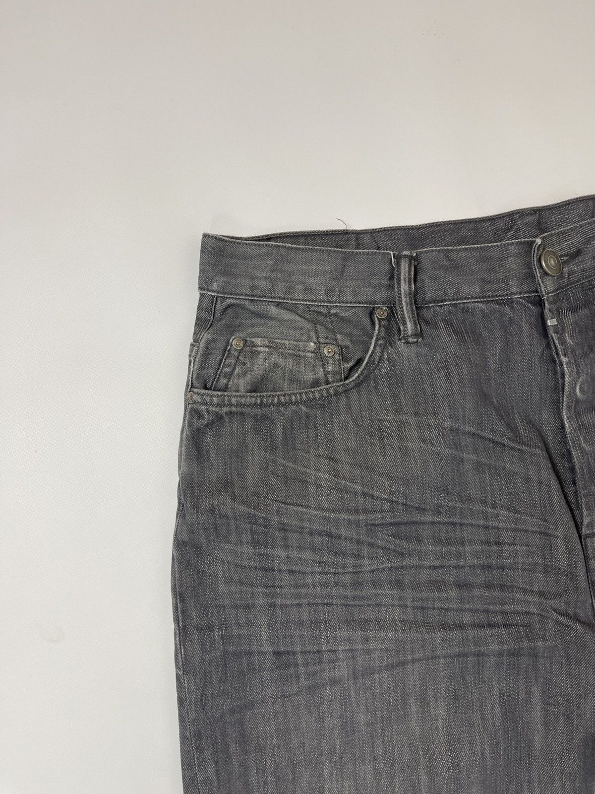 Allsaints Allsaints Spitalfields Quarry Split grey distressed denim Size US 36 / EU 52 - 8 Thumbnail