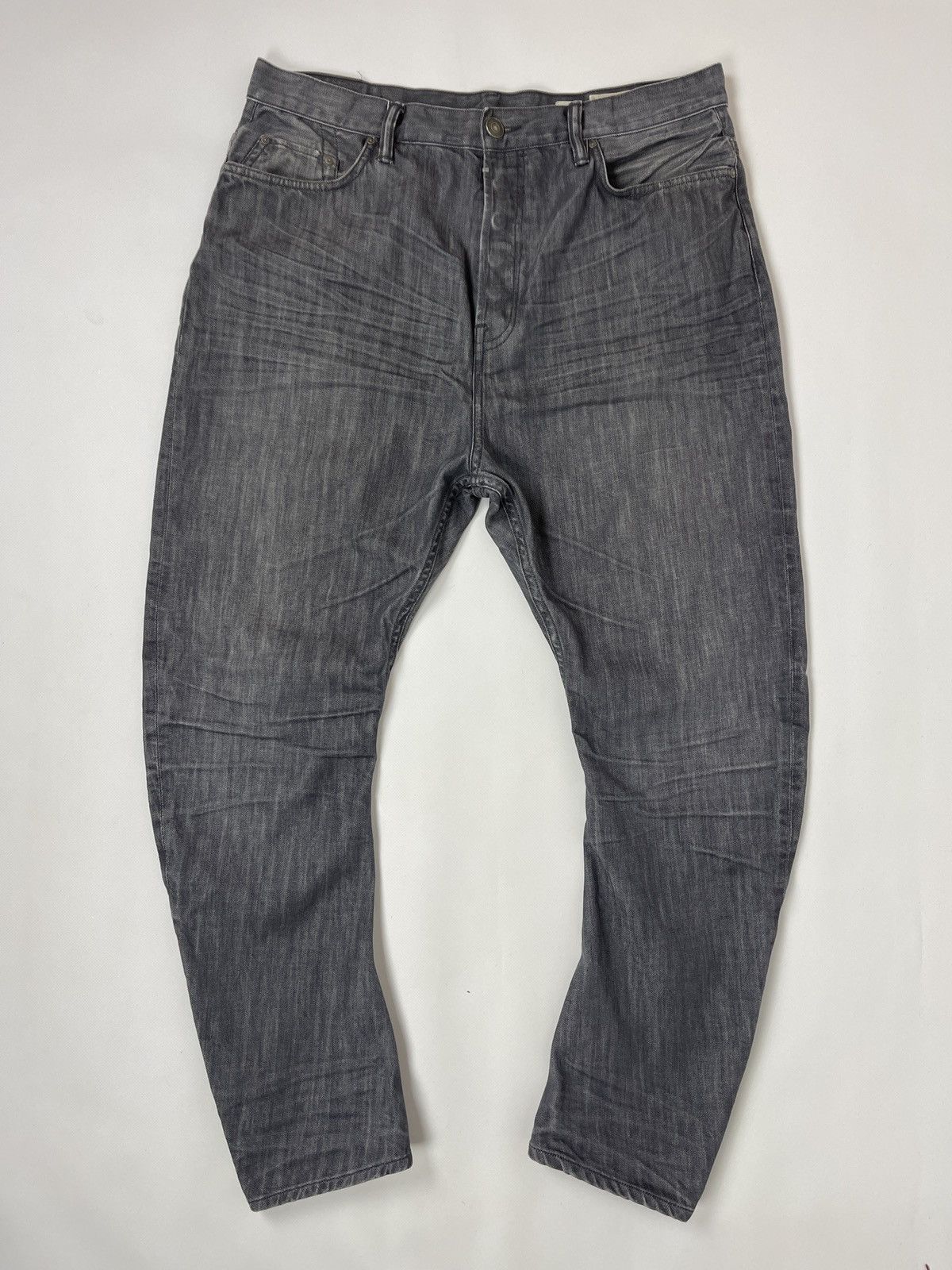 Allsaints Allsaints Spitalfields Quarry Split grey distressed denim Size US 36 / EU 52 - 3 Thumbnail