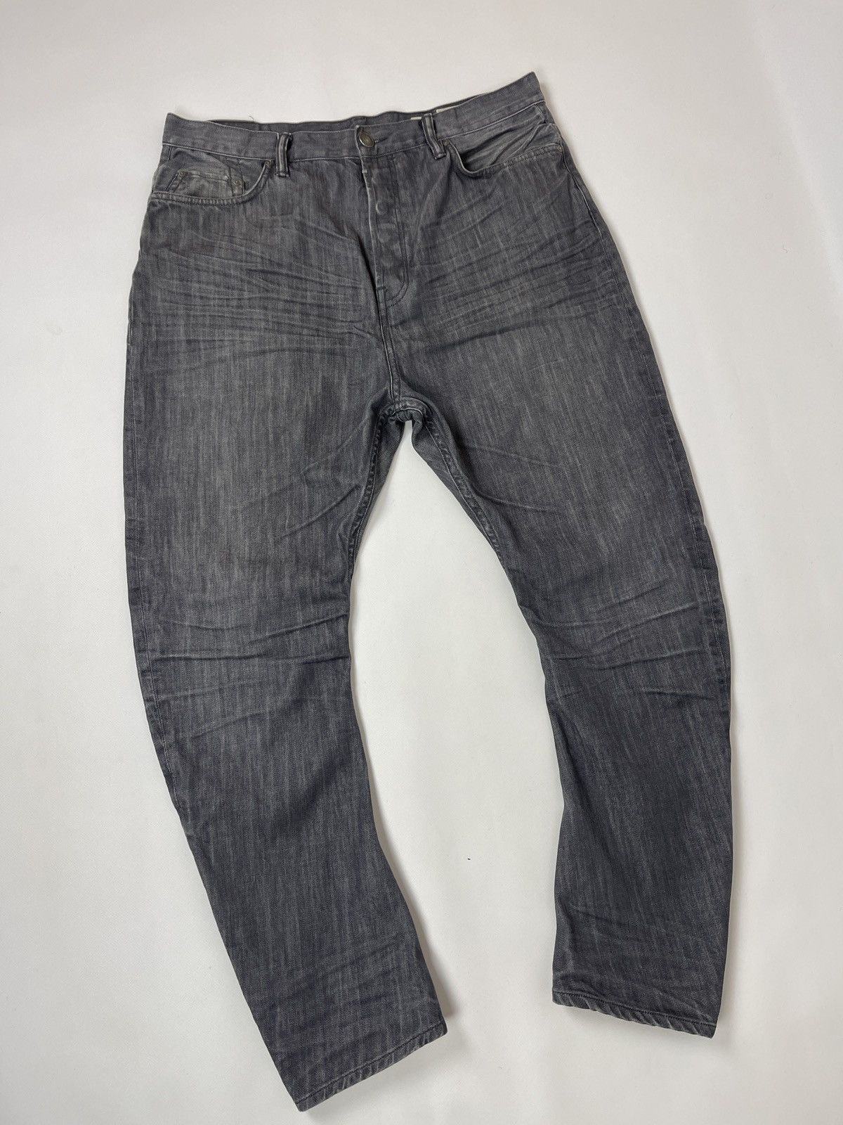 Allsaints Allsaints Spitalfields Quarry Split grey distressed denim Size US 36 / EU 52 - 4 Thumbnail