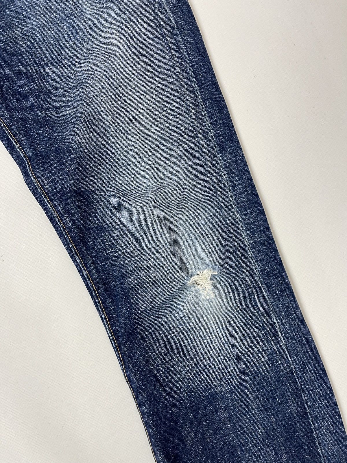 Levi's Levi’s 511 blue faded selvedge distressed denim jeans pants Size US 31 - 11 Thumbnail