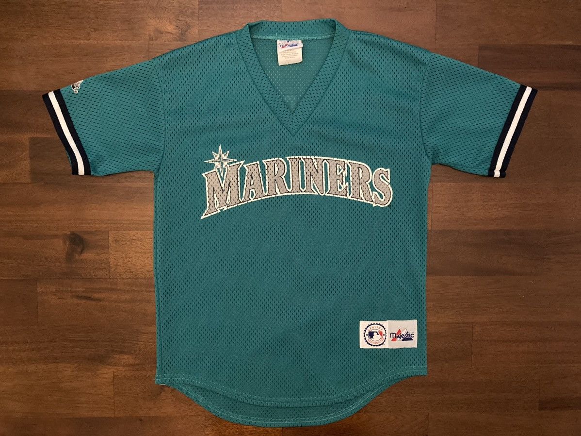 90's Ken Griffey Jr Seattle Mariners Majestic MLB Jersey Youth XL – Rare  VNTG