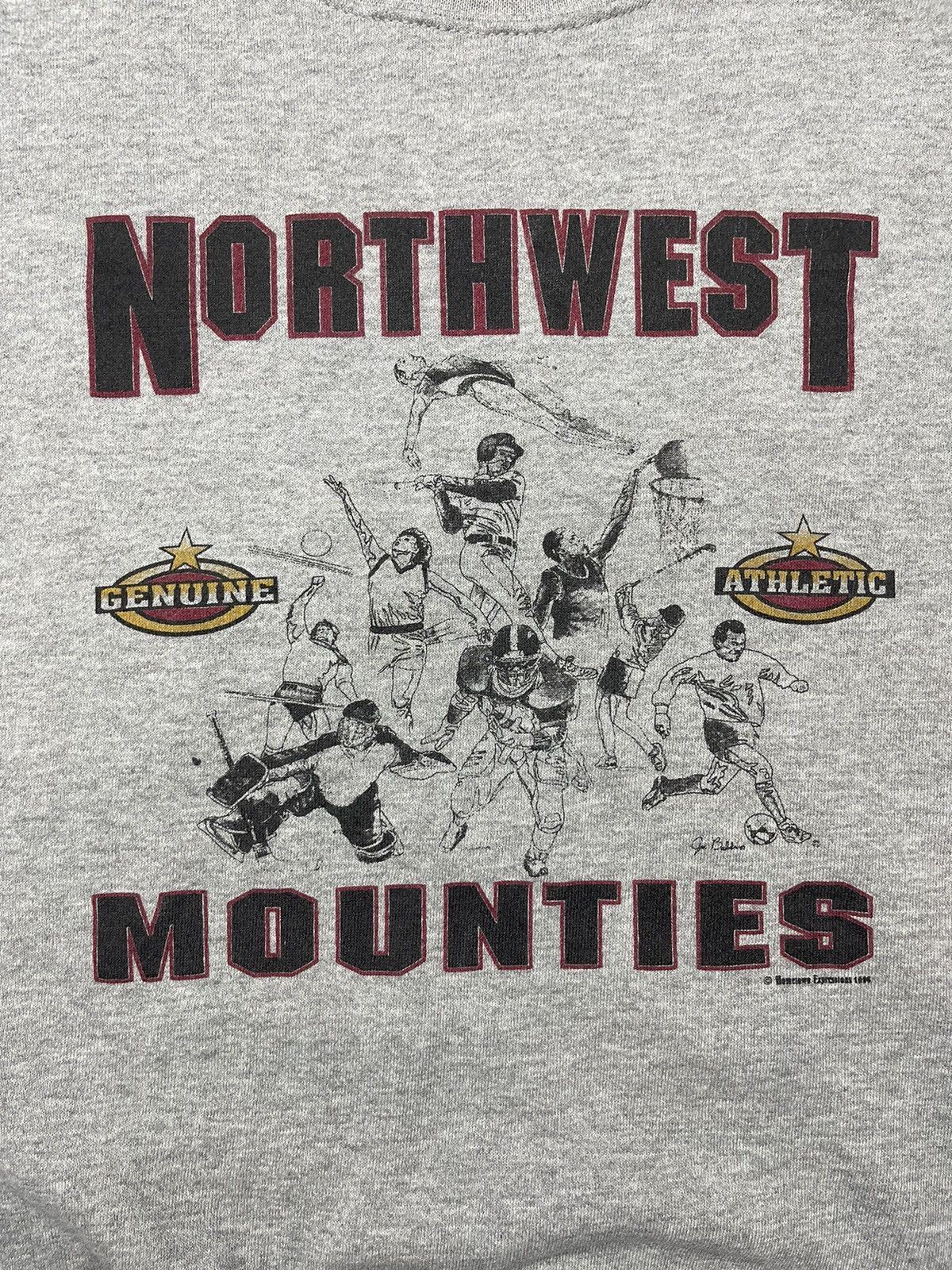 Vintage Vintage Santee Northwest Mounties 1998 University Jersey Y2K Size US L / EU 52-54 / 3 - 4 Thumbnail