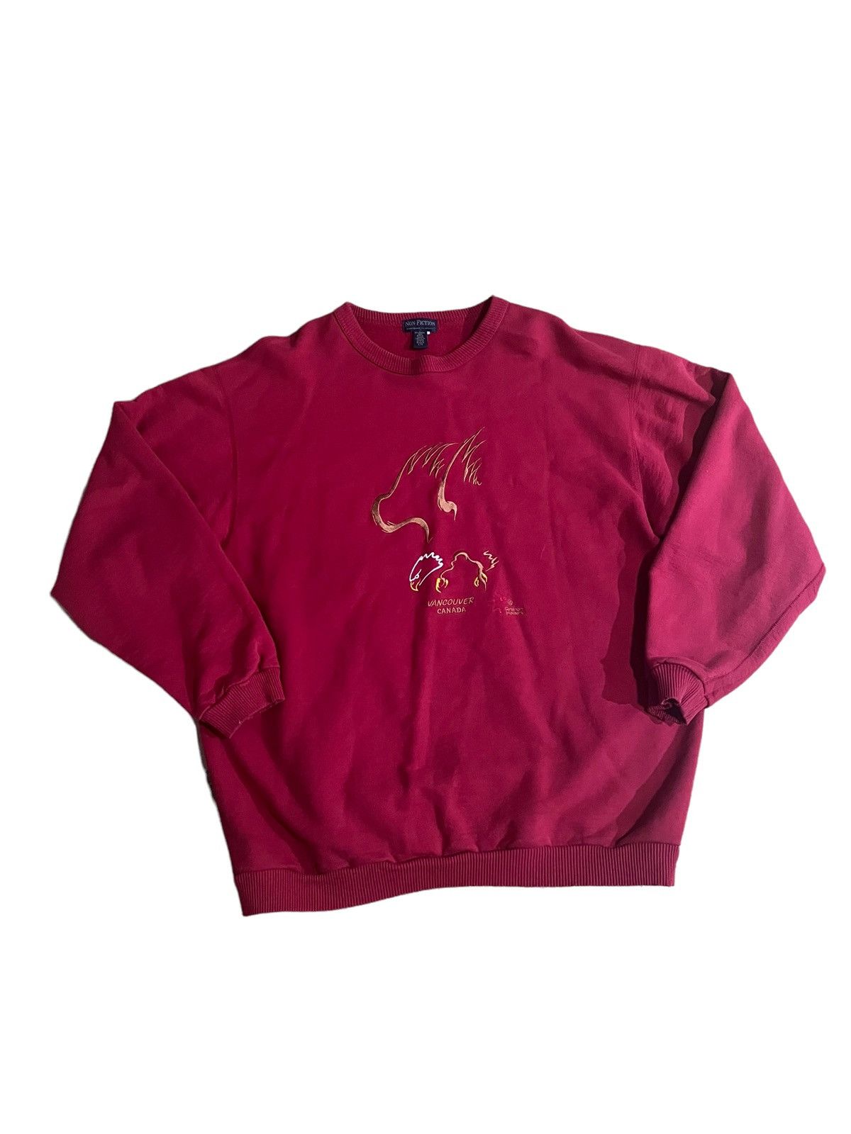 Vintage Vintage 90s Vancouver Eagle Embroidered Crewneck Sweatshirt Size US L / EU 52-54 / 3 - 3 Thumbnail