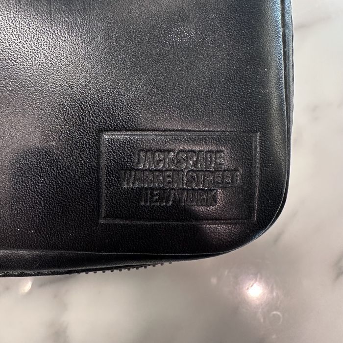 Jack Spade Black Pebbled Leather Dopp Kit Grailed