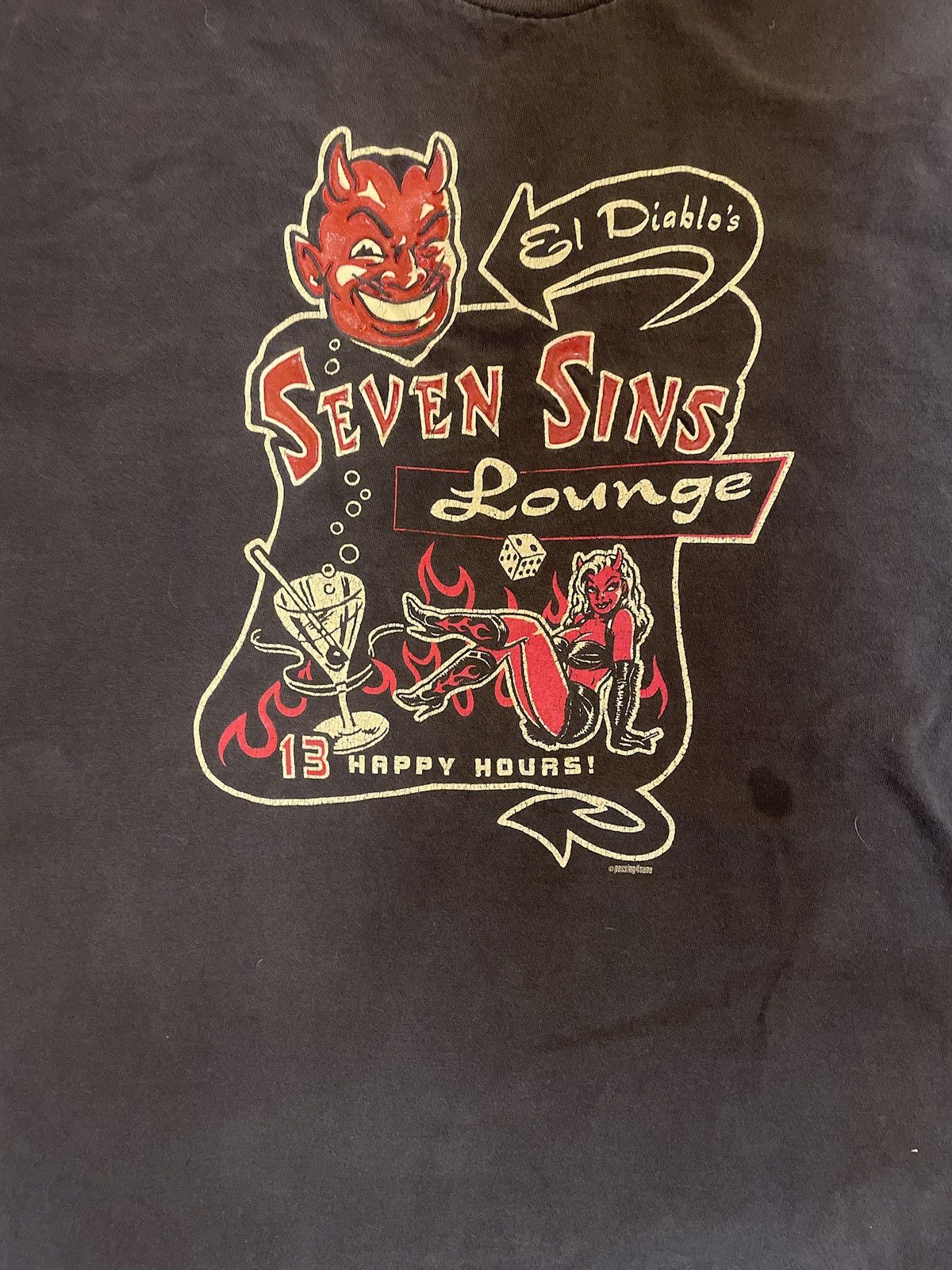 Vintage *VINTAGE PROMO TEE* “El Diablos Lounge” Grailed