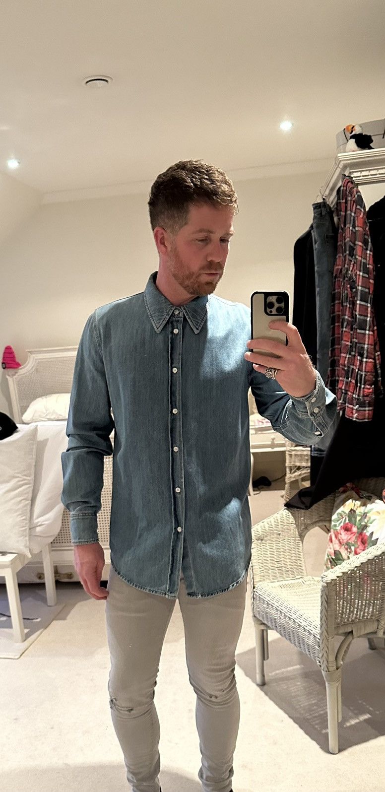 Calvin Klein 205W39NYC FW19 Calvin Klein 205W39NYC Jaws denim shirt Raf Simon’s Size US M / EU 48-50 / 2 - 9 Thumbnail