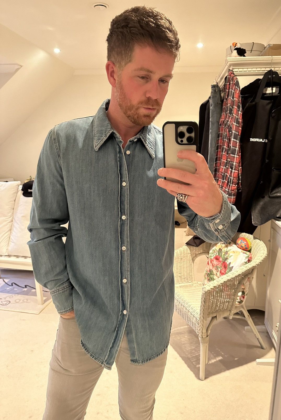 Calvin Klein 205W39NYC FW19 Calvin Klein 205W39NYC Jaws denim shirt Raf Simon’s Size US M / EU 48-50 / 2 - 5 Thumbnail