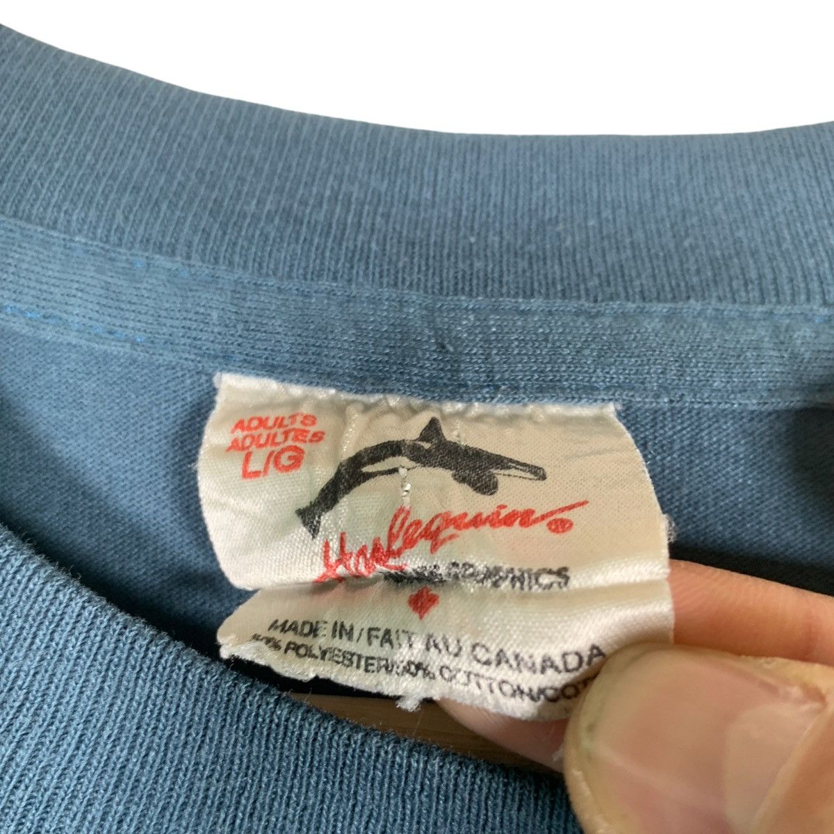 Vintage Vintage 80s 90s Wolf Wolves Animal Single Stitch T Shirt Size US L / EU 52-54 / 3 - 4 Thumbnail