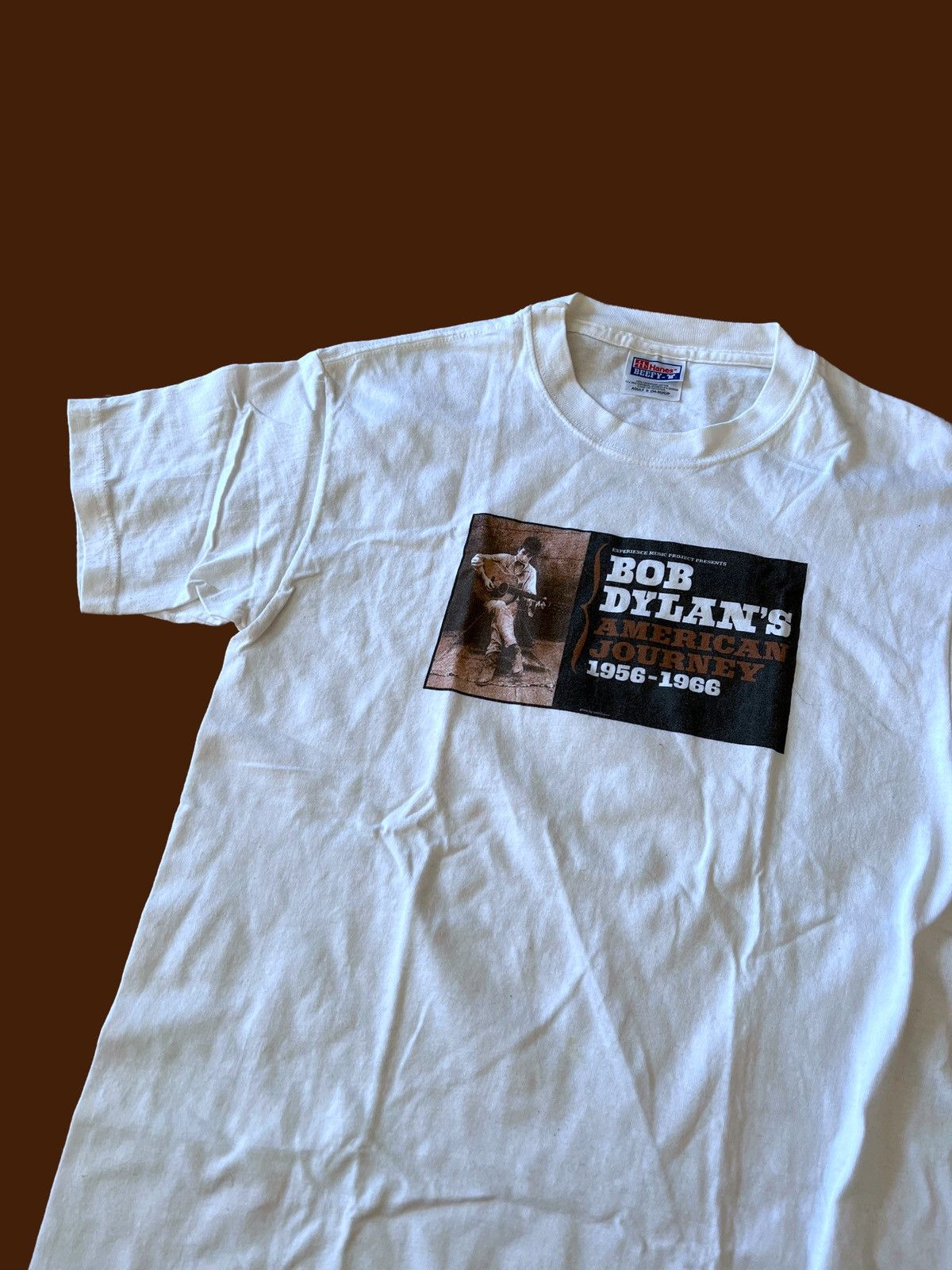 Band Tees × Vintage Vintage Bob Dylan American Journey Y2K 2006 Beefy T Shirt Size US S / EU 44-46 / 1 - 1 Thumbnail