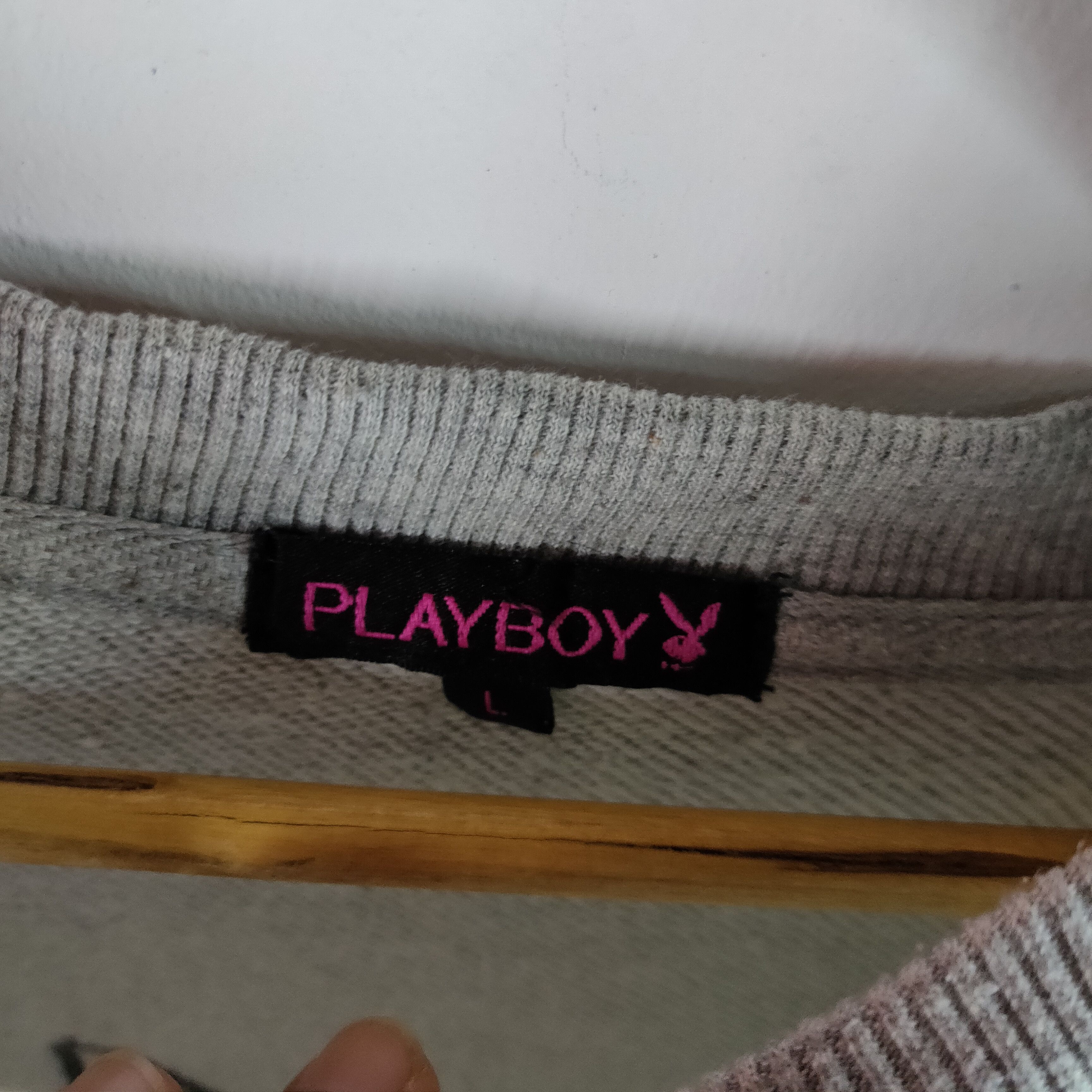 Playboy PLAYBOY Big Embroidery Logo Spell Out Sidetape Sweatshirt Size US L / EU 52-54 / 3 - 4 Thumbnail