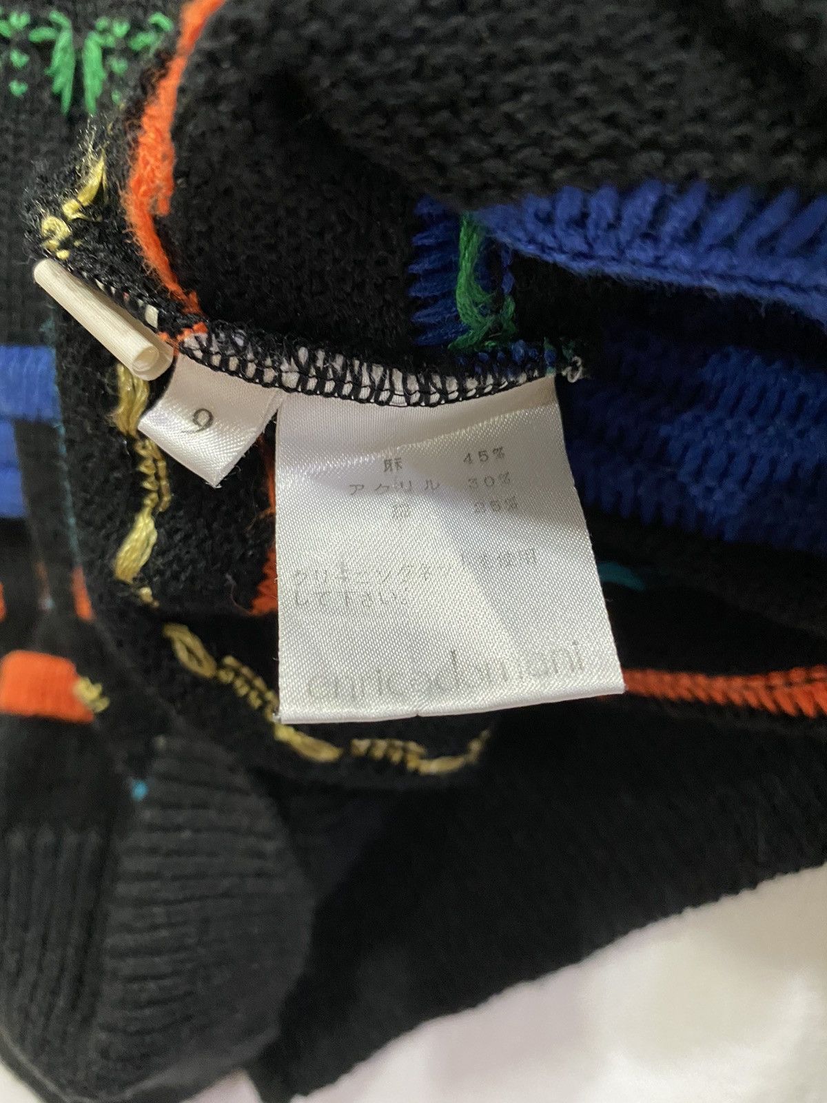 Japanese Brand Enricodomani Coogi Inspired Colorful Crochet Pattern Jumper Size US M / EU 48-50 / 2 - 9 Thumbnail
