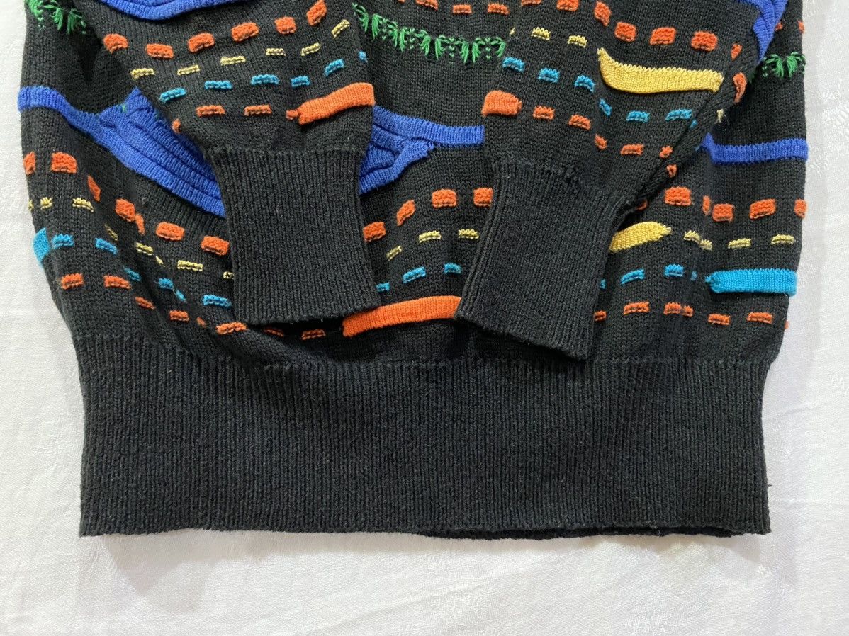 Japanese Brand Enricodomani Coogi Inspired Colorful Crochet Pattern Jumper Size US M / EU 48-50 / 2 - 5 Thumbnail