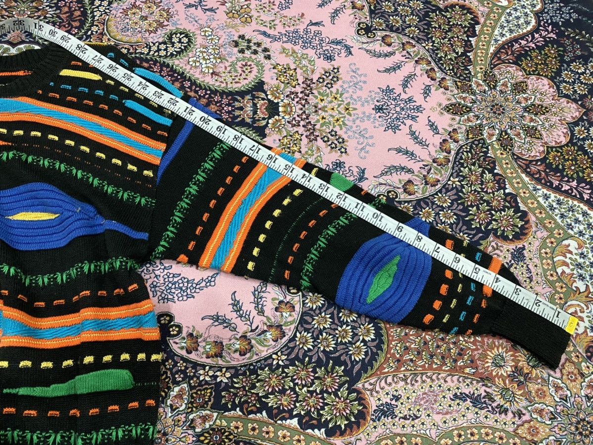 Japanese Brand Enricodomani Coogi Inspired Colorful Crochet Pattern Jumper Size US M / EU 48-50 / 2 - 15 Thumbnail