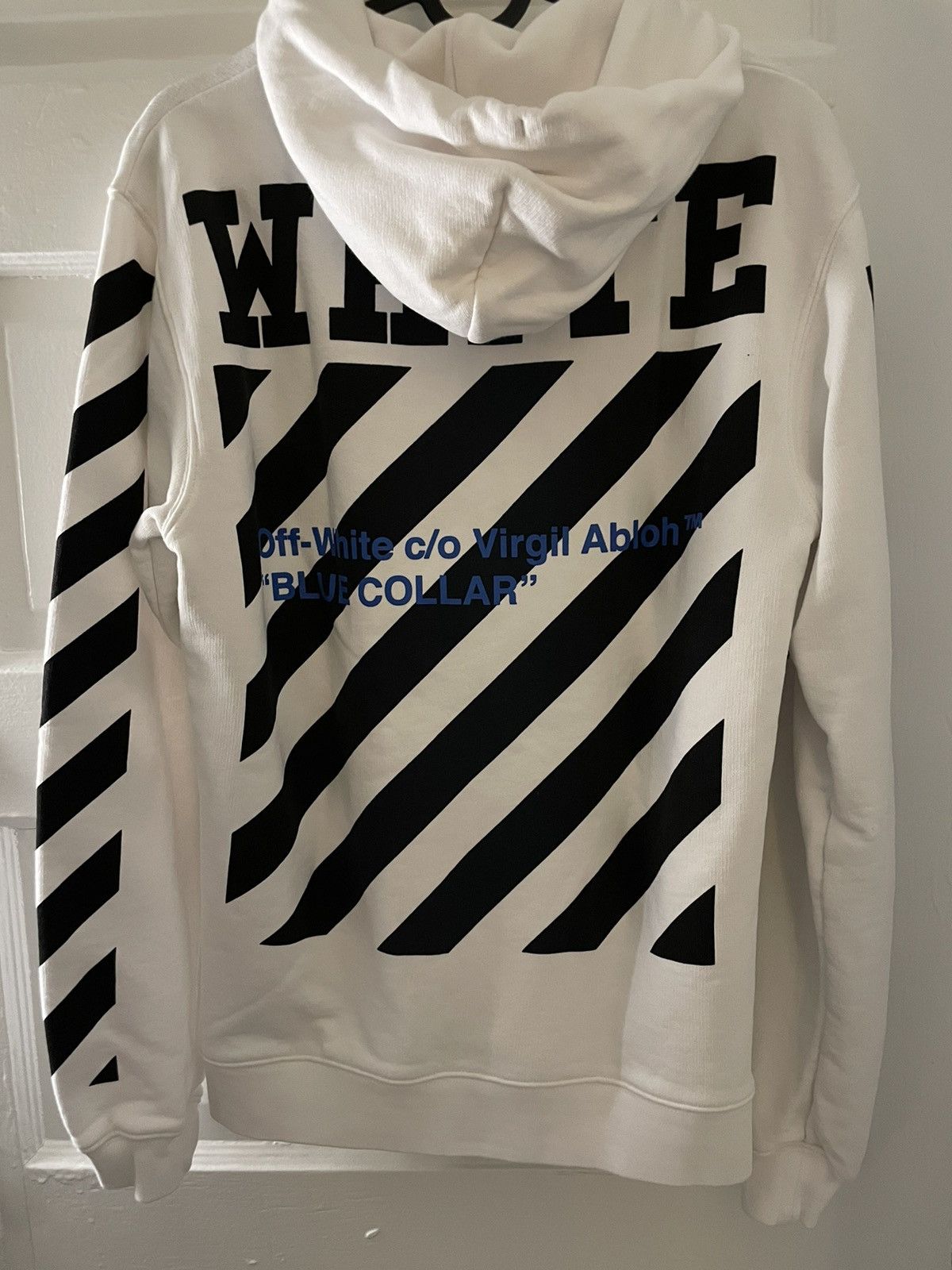 Off-White Off-White Blue Collar Hoodie Size US XS / EU 42 / 0 - 2 Thumbnail