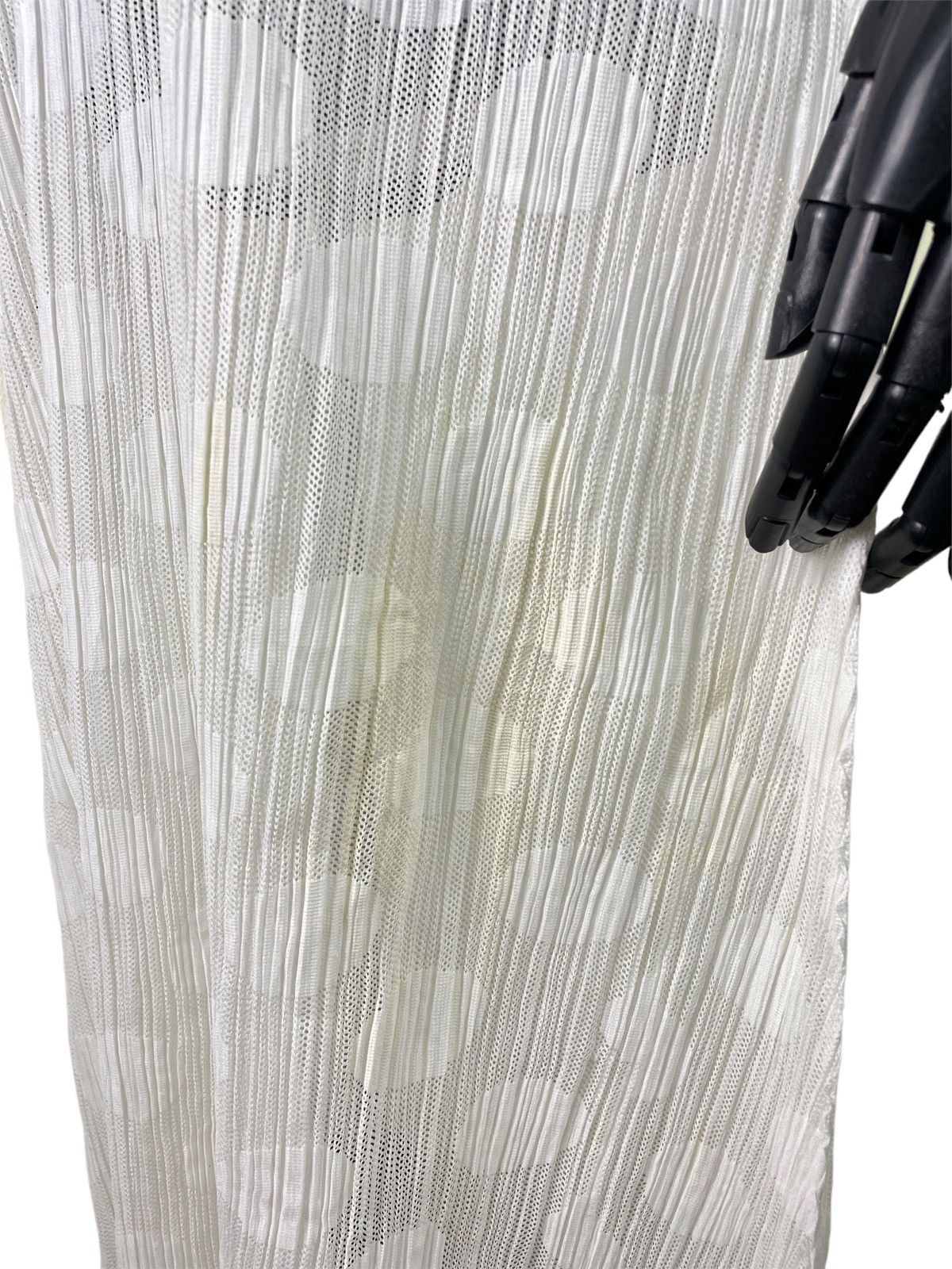 Pleats Please Issey Miyake Issey Pleats Please White Dress Gown Size L / US 10 / IT 46 - 3 Thumbnail