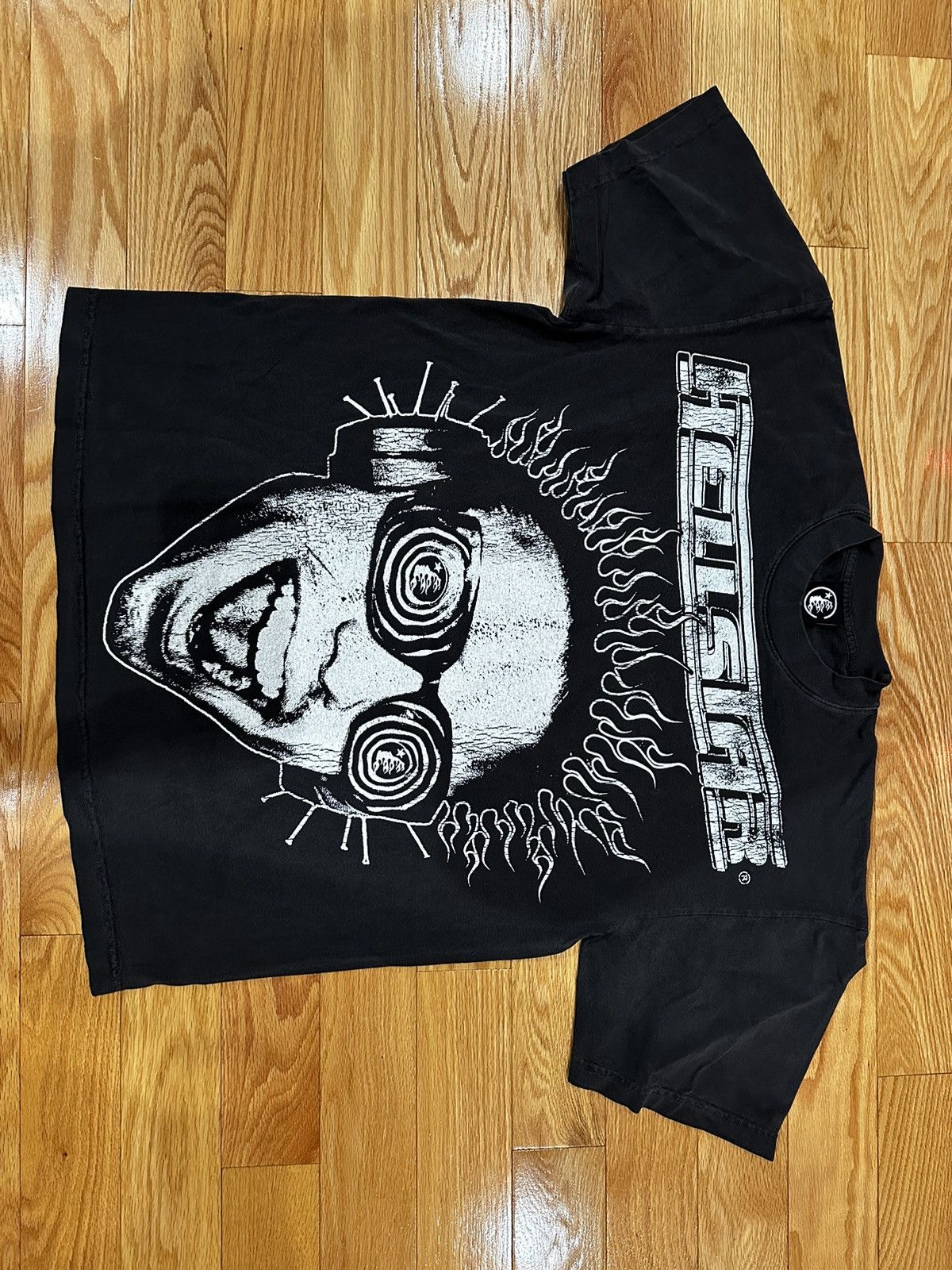 image of Hellstar Rage Tee Washed Black, Men's (Size Small)