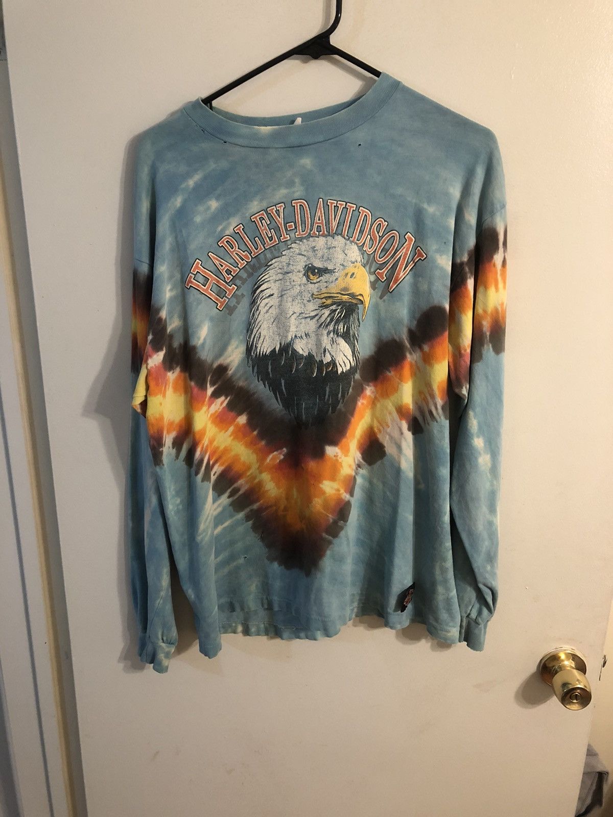 harley davidson tie dye long sleeve