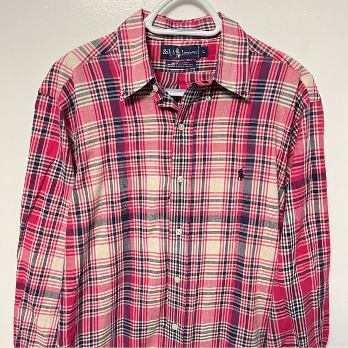 Polo Ralph Lauren 90s POLO RALPH LAUREN VINTAGE PLAID BUTTON DOWN SHIRT ...